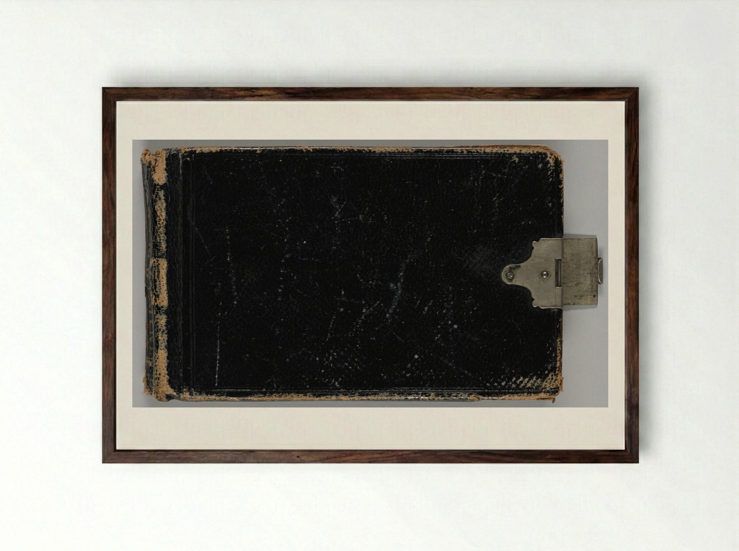 Sketchbook: Figures and Animals - Sanford Robinson Gifford - Framed Print Dark Wood