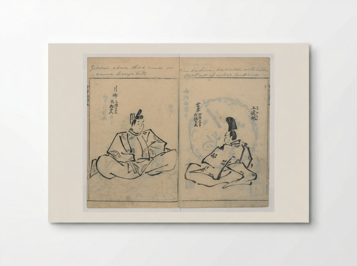 Sketches of People (Jinbutsu sōga) - Kokan - Poster