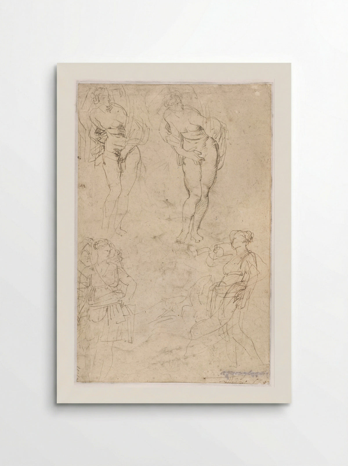 Sketches of the Daughters of Cecrops - Peter Paul Rubens - Poster