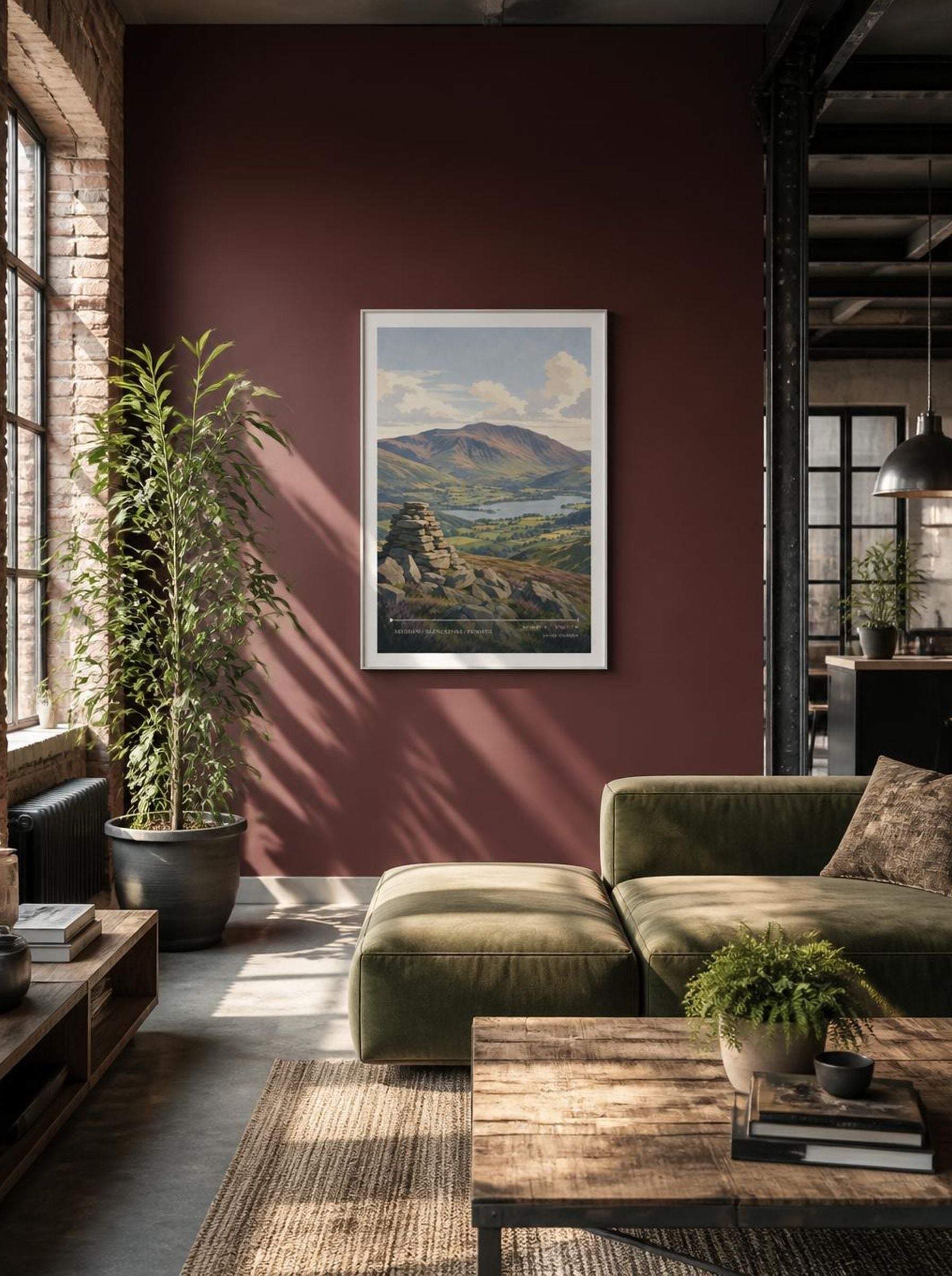 Skiddaw / Blencathra / Penrith United Kingdom Travel Poster - Lifestyle