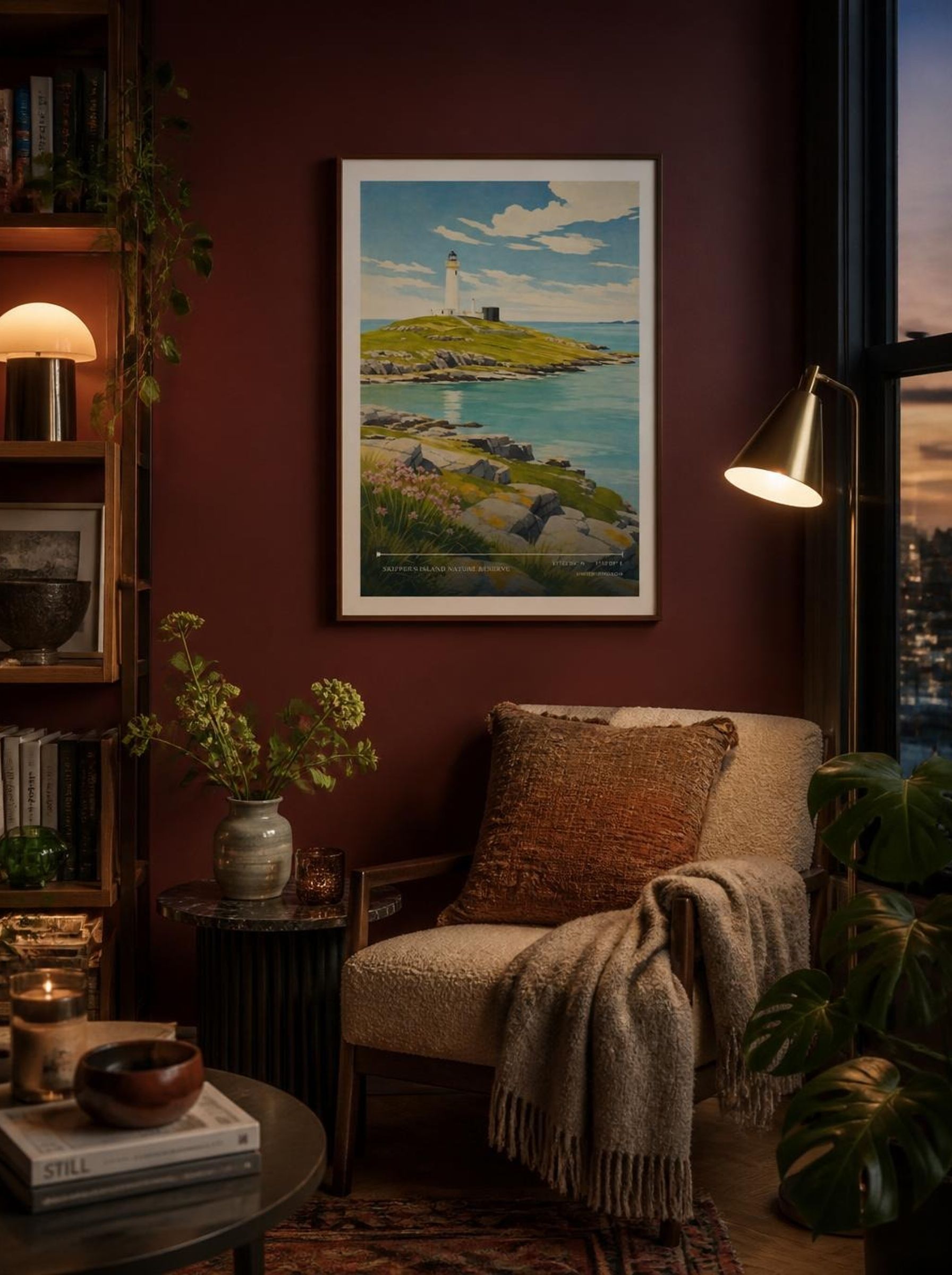 Skipper's Island Nature Reserve United Kingdom Travel Poster - Lifestyle