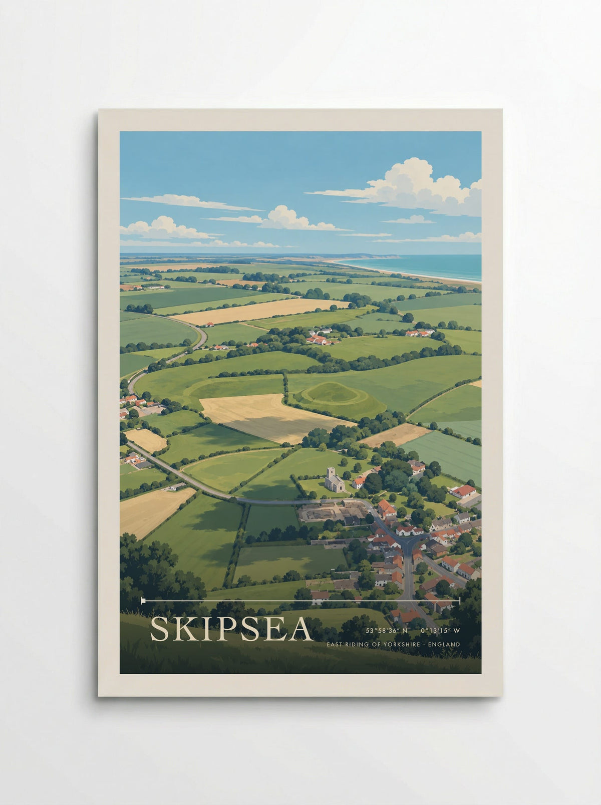 Skipsea, East Riding of Yorkshire | Travel Poster - Poster