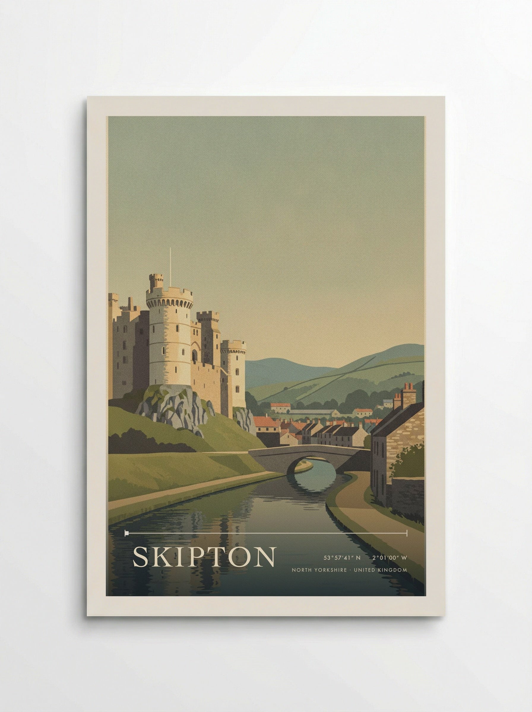 Skipton North Yorkshire United Kingdom Travel Poster - Poster