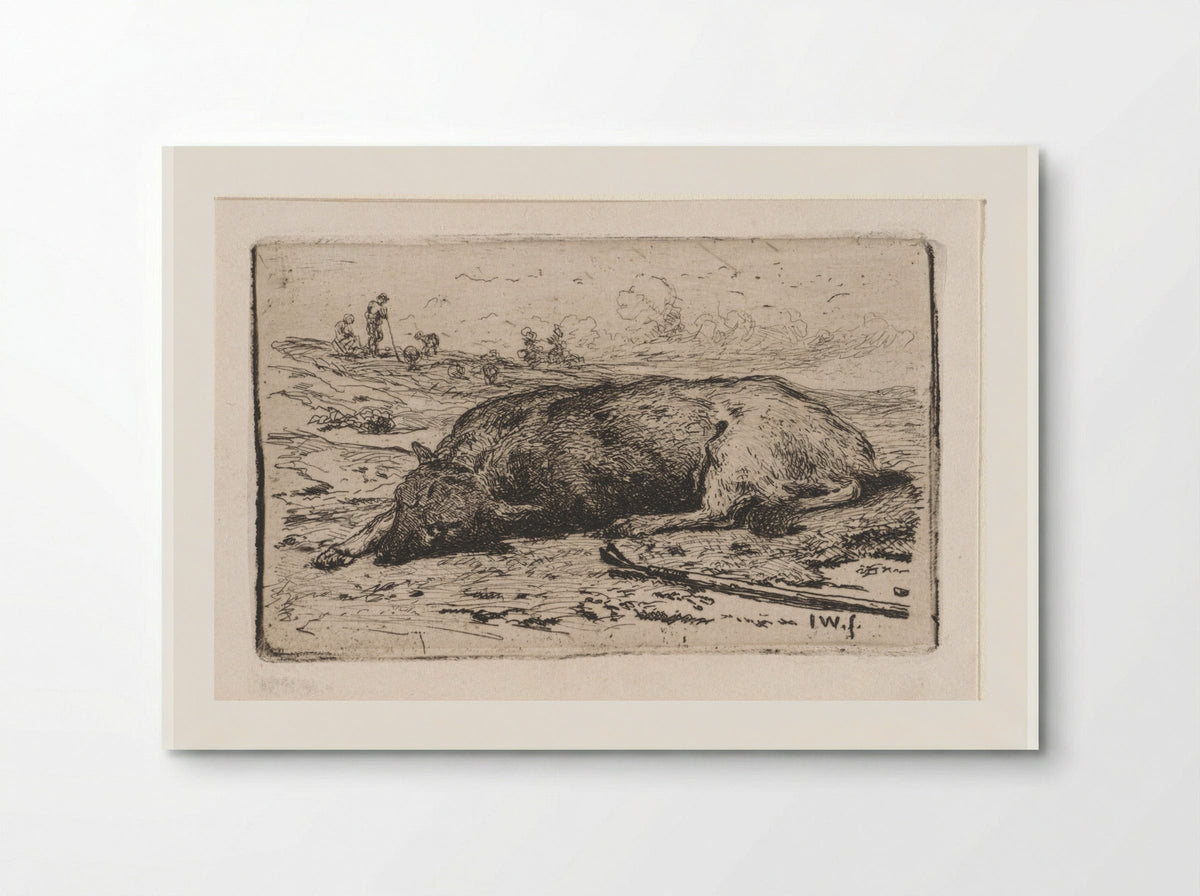 Slapende hond (Sleeping Dog) - Jan Weissenbruch - Poster