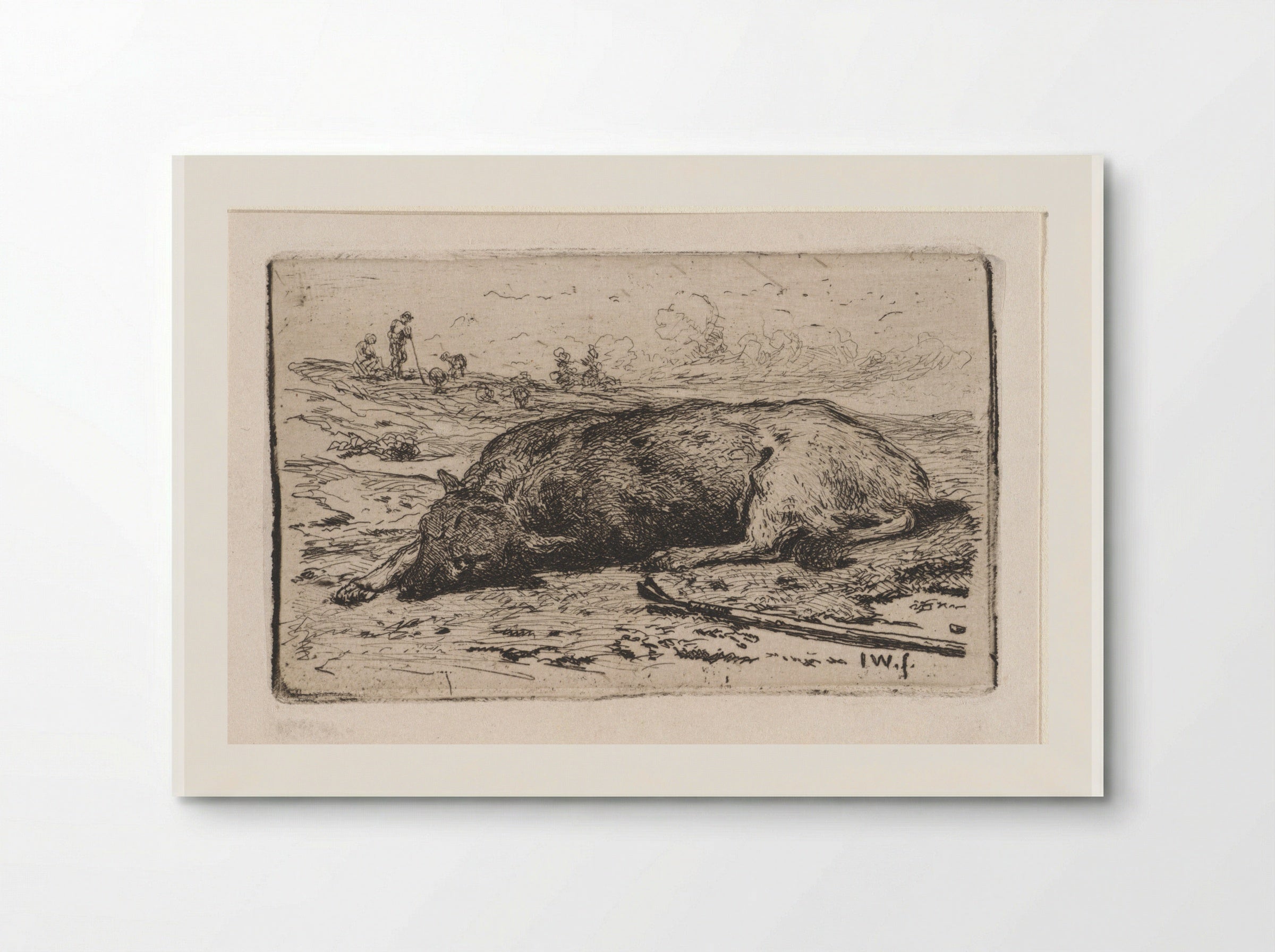 Slapende hond (Sleeping Dog) - Jan Weissenbruch - Poster