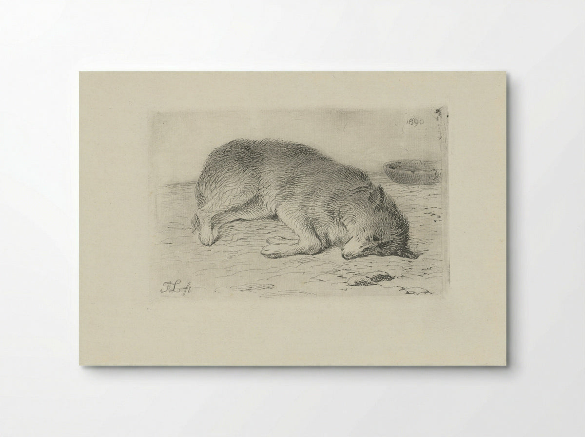 Slapende hond (Sleeping Dog) - Fine Art Print - Poster