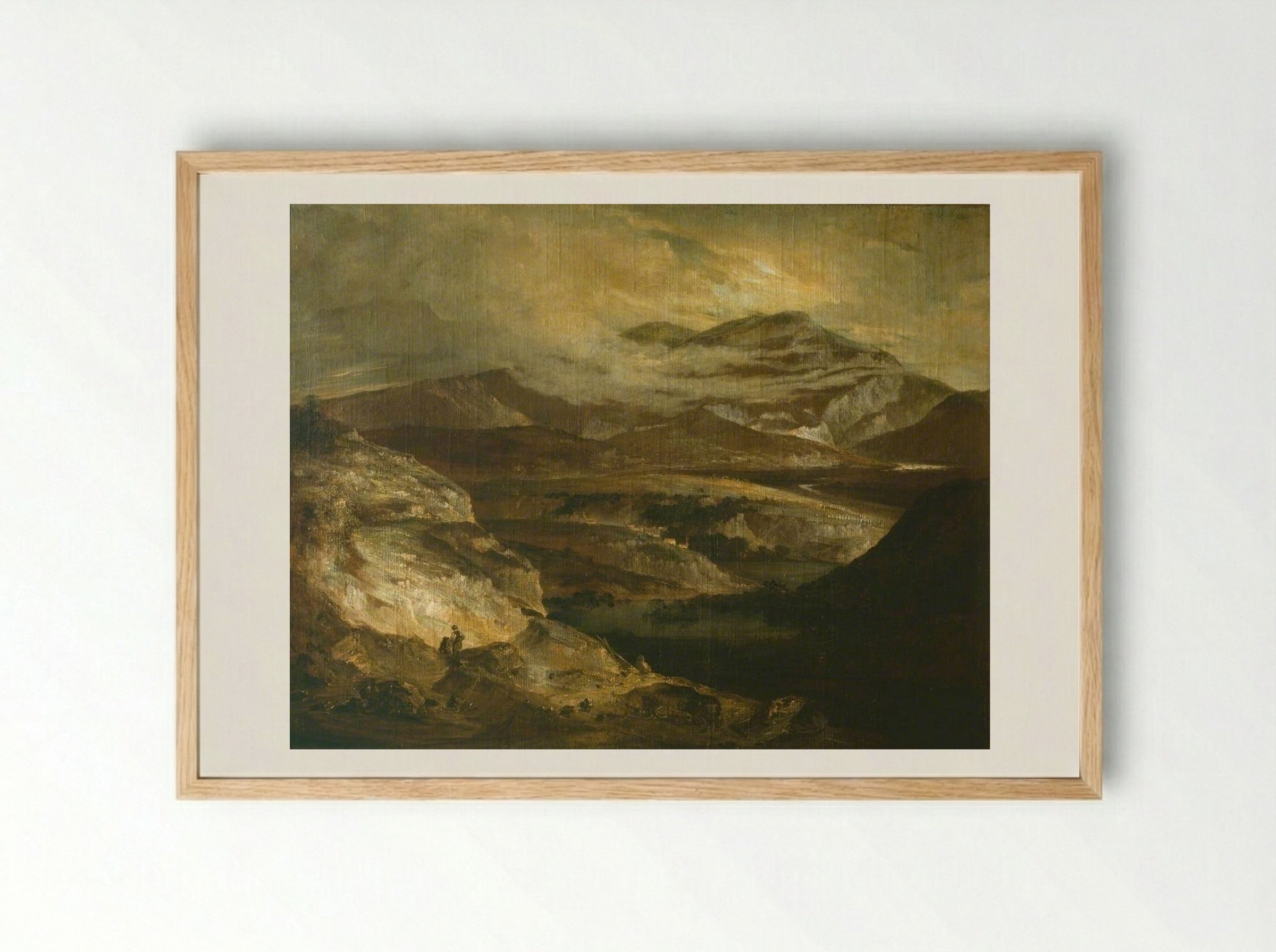 Slate Quarries - John Crome - Framed Print Wood