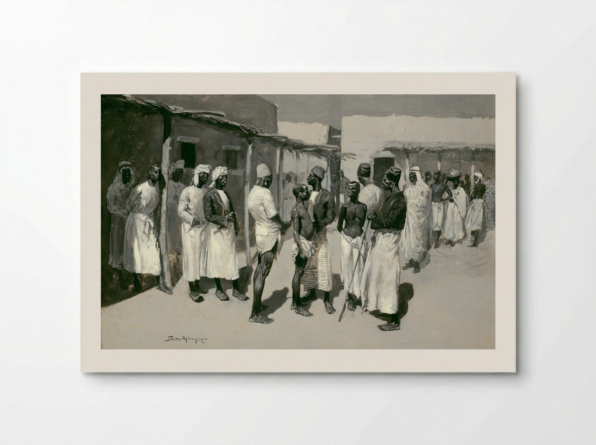 Slave Market - Frederic Remington - Poster