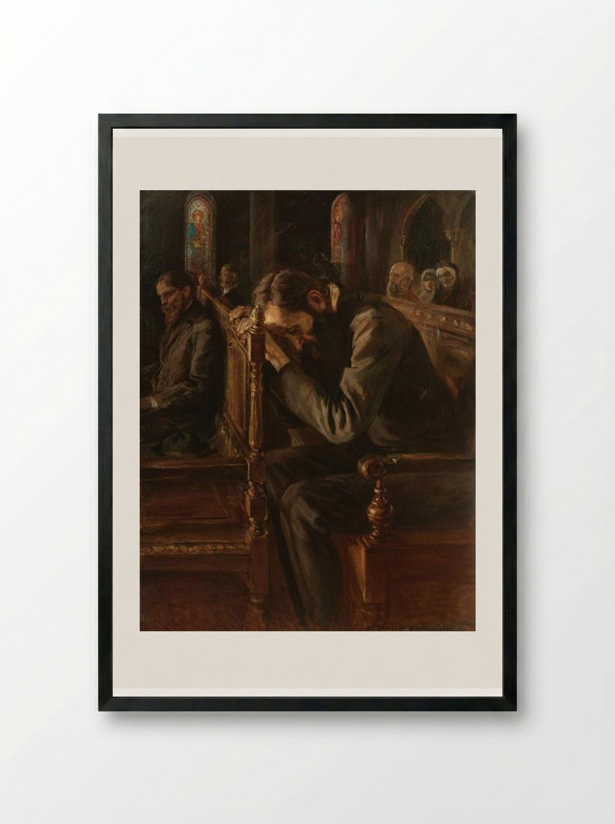 Slavic Souls (Crime and Punishment) - Nicolae Vermont - Framed Print Black