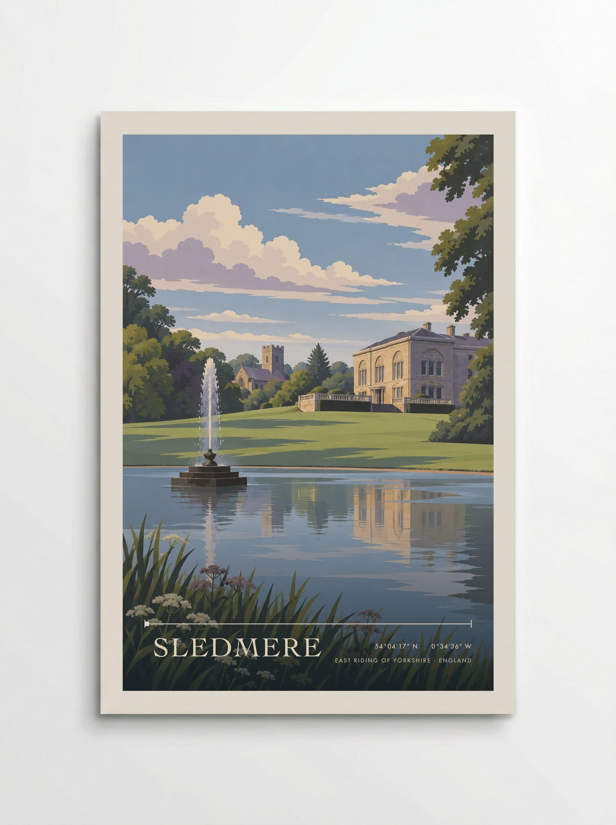 Sledmere, East Riding of Yorkshire | Travel Poster - Poster