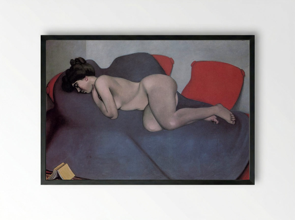 Sleep - Félix Vallotton - Framed Print Black