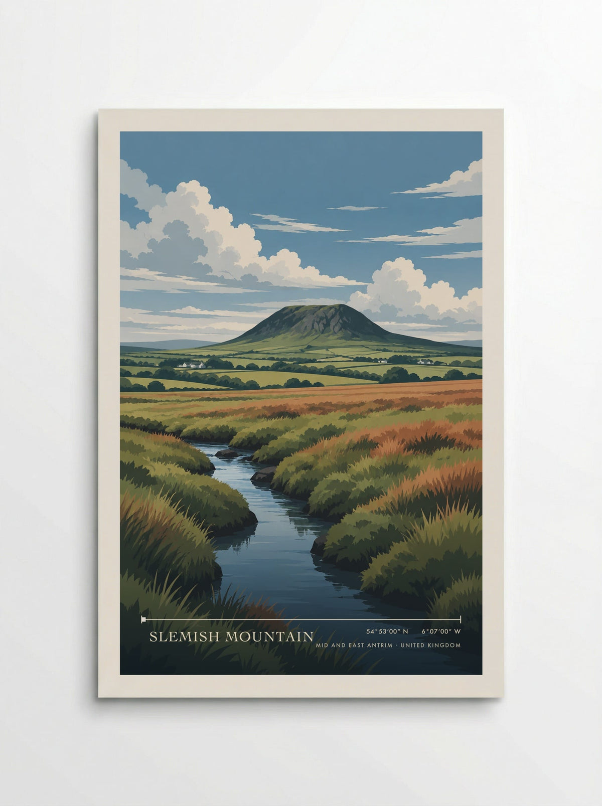 Slemish Mountain, Mid and East Antrim | Travel Poster - Poster