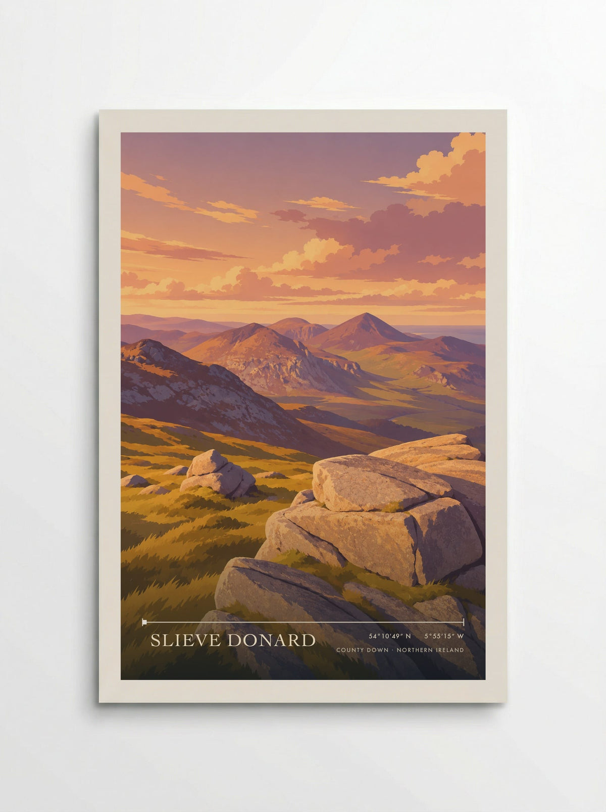 Slieve Donard, County Down | Travel Poster - Poster