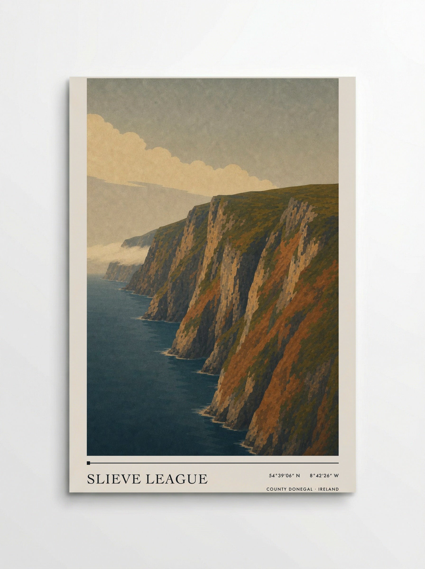Slieve League Travel Poster Artwork - Poster