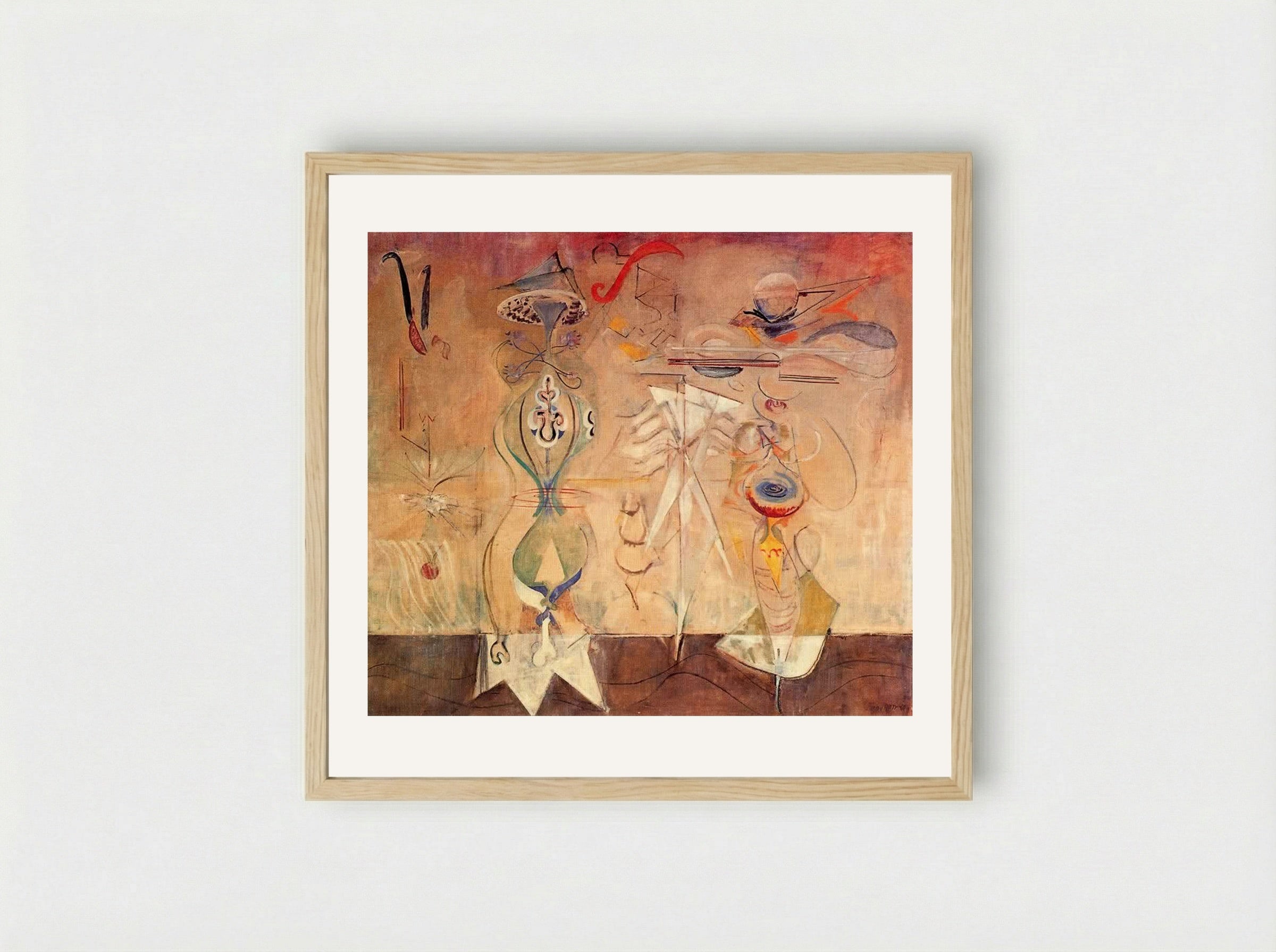 Slow Swirl at the Edge of the Sea - Mark Rothko - Framed Print Wood