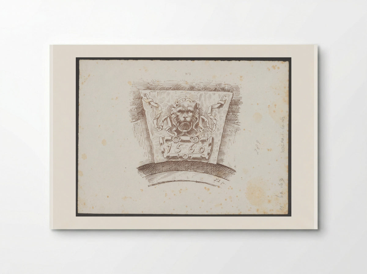 Sluitsteen met het jaartal 1560 - Jac van Looij - Poster