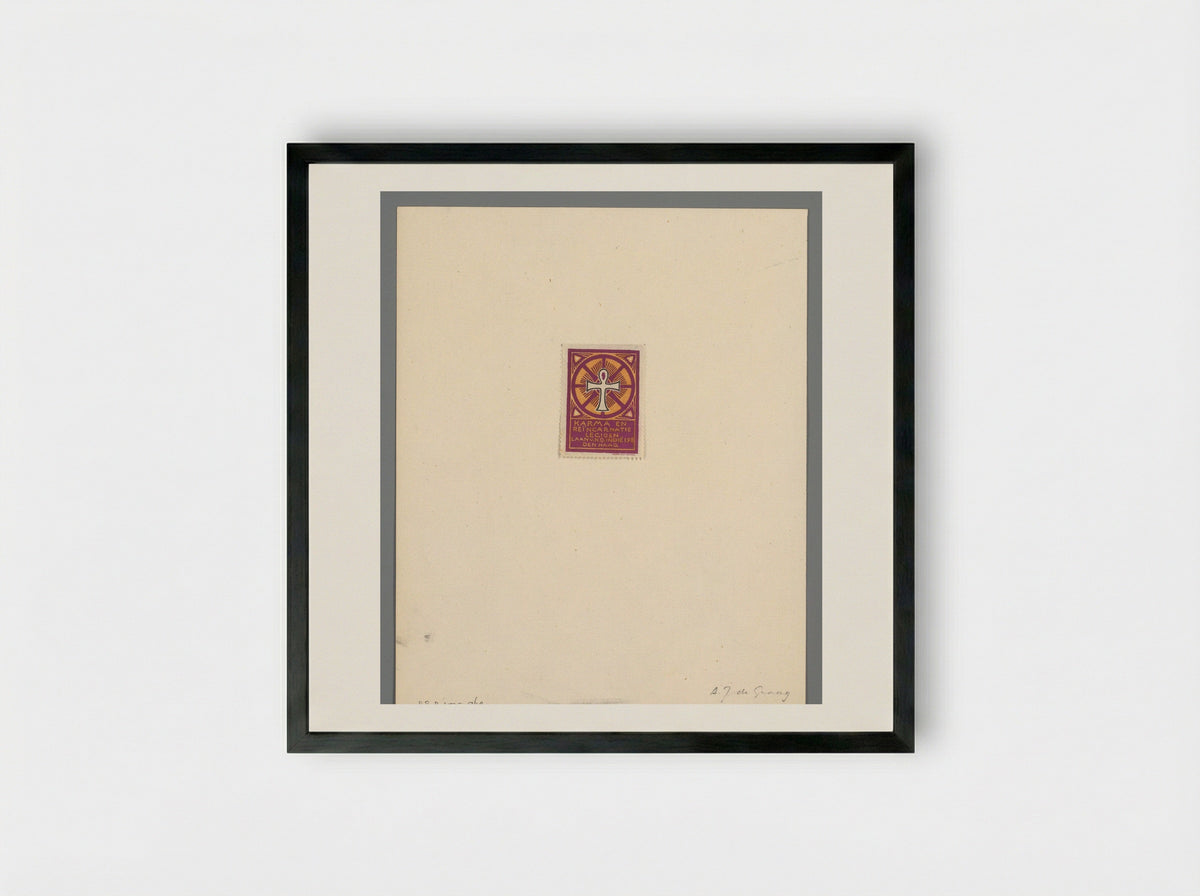 Sluitzegel van het Karma en Reïncarnatielegioen - Julie de Graag - Framed Print Black