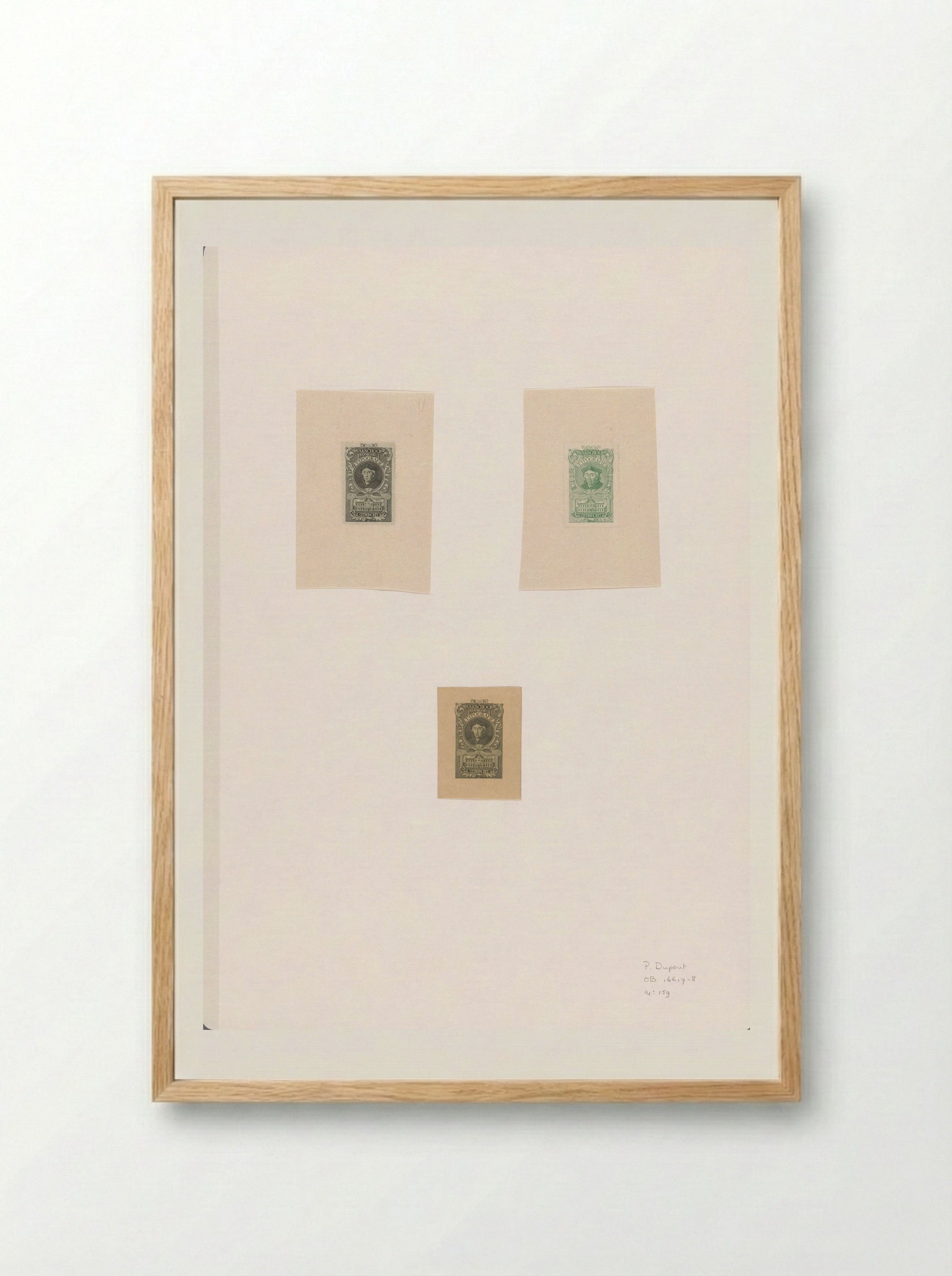 Sluitzegel voor de Vakschool voor de Typografie in Utrecht - Pieter Dupont - Framed Print Wood