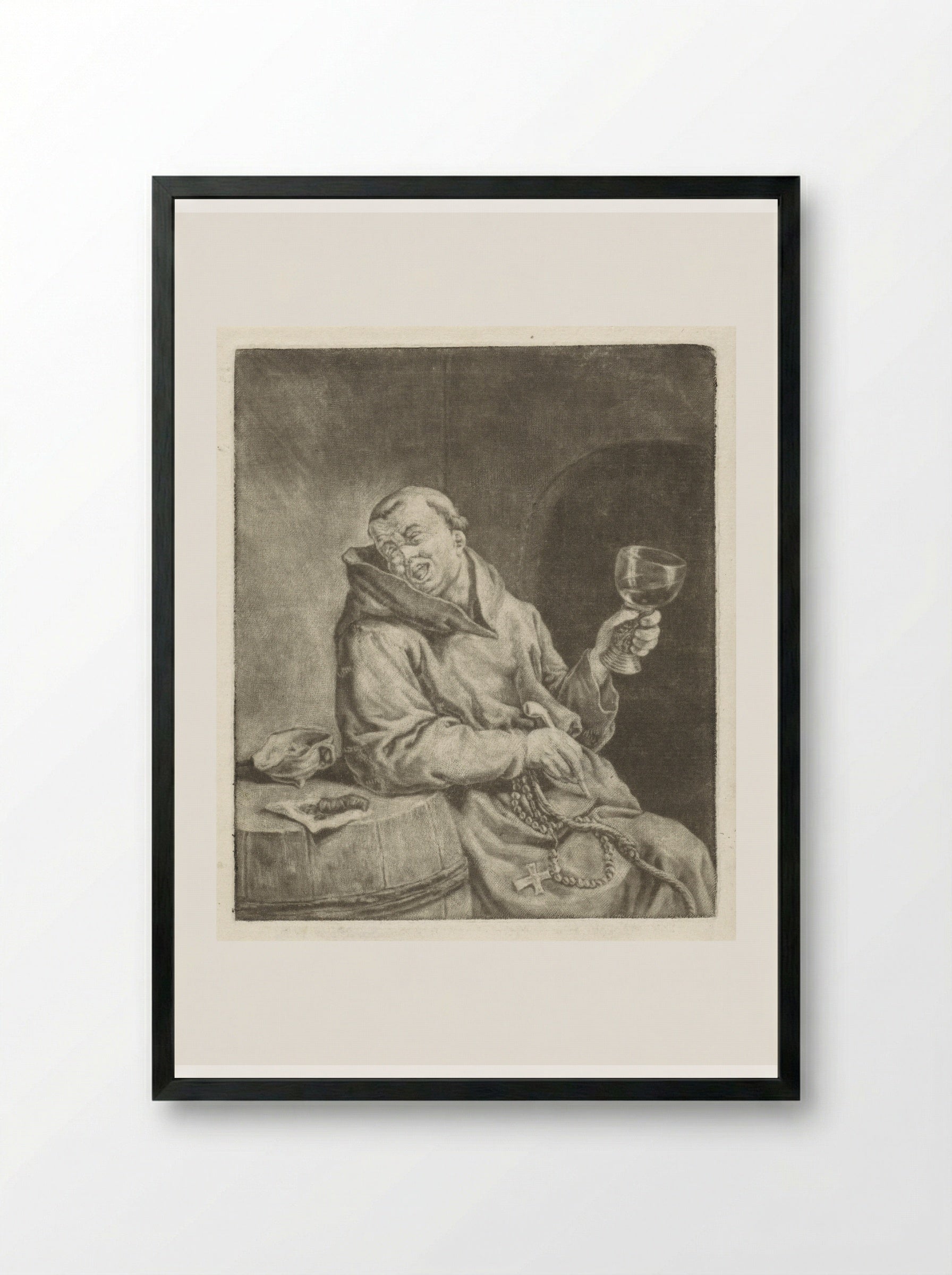 Smaak (Taste) - Cornelis Dusart - Framed Print Black