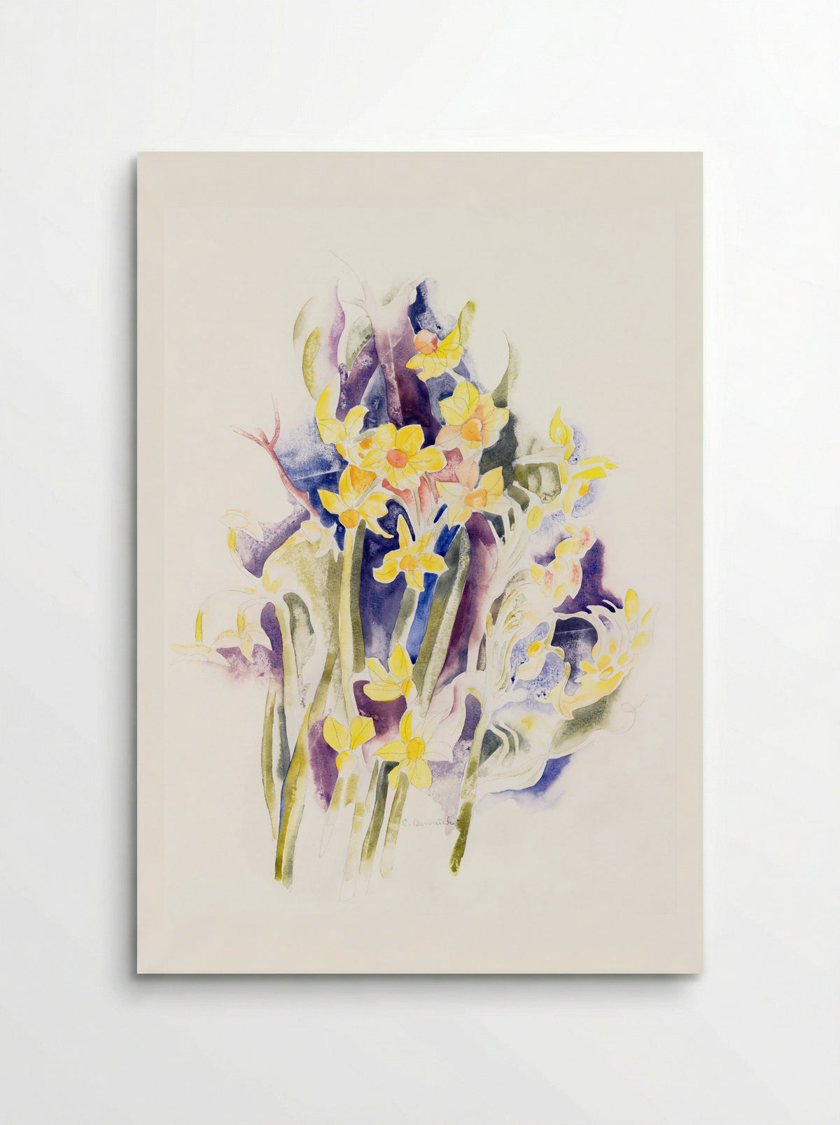 Small Daffodils - Charles Demuth - Poster