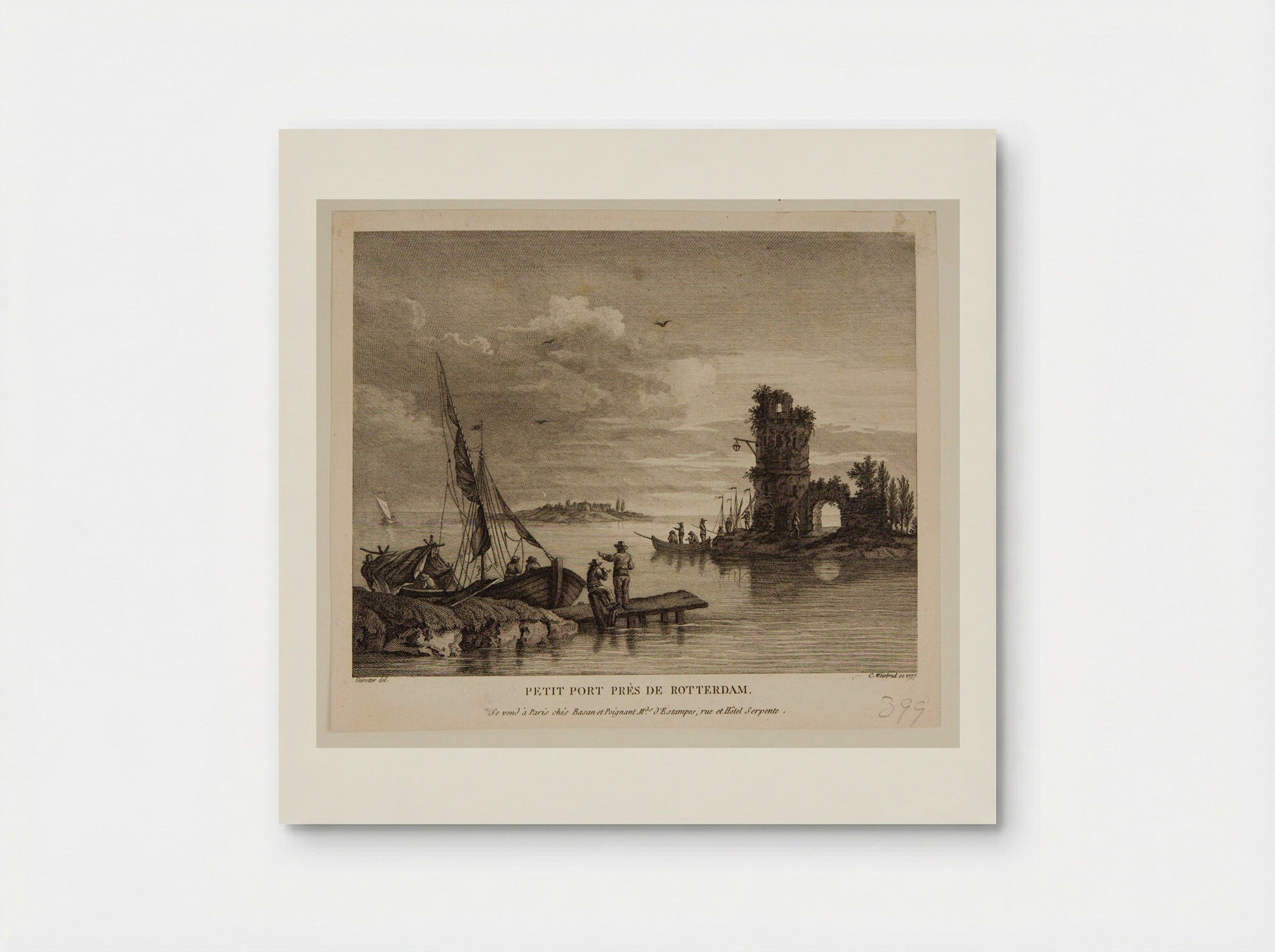 Small Port Near Rotterdam - Carl Wilhelm Weisbrod - Poster