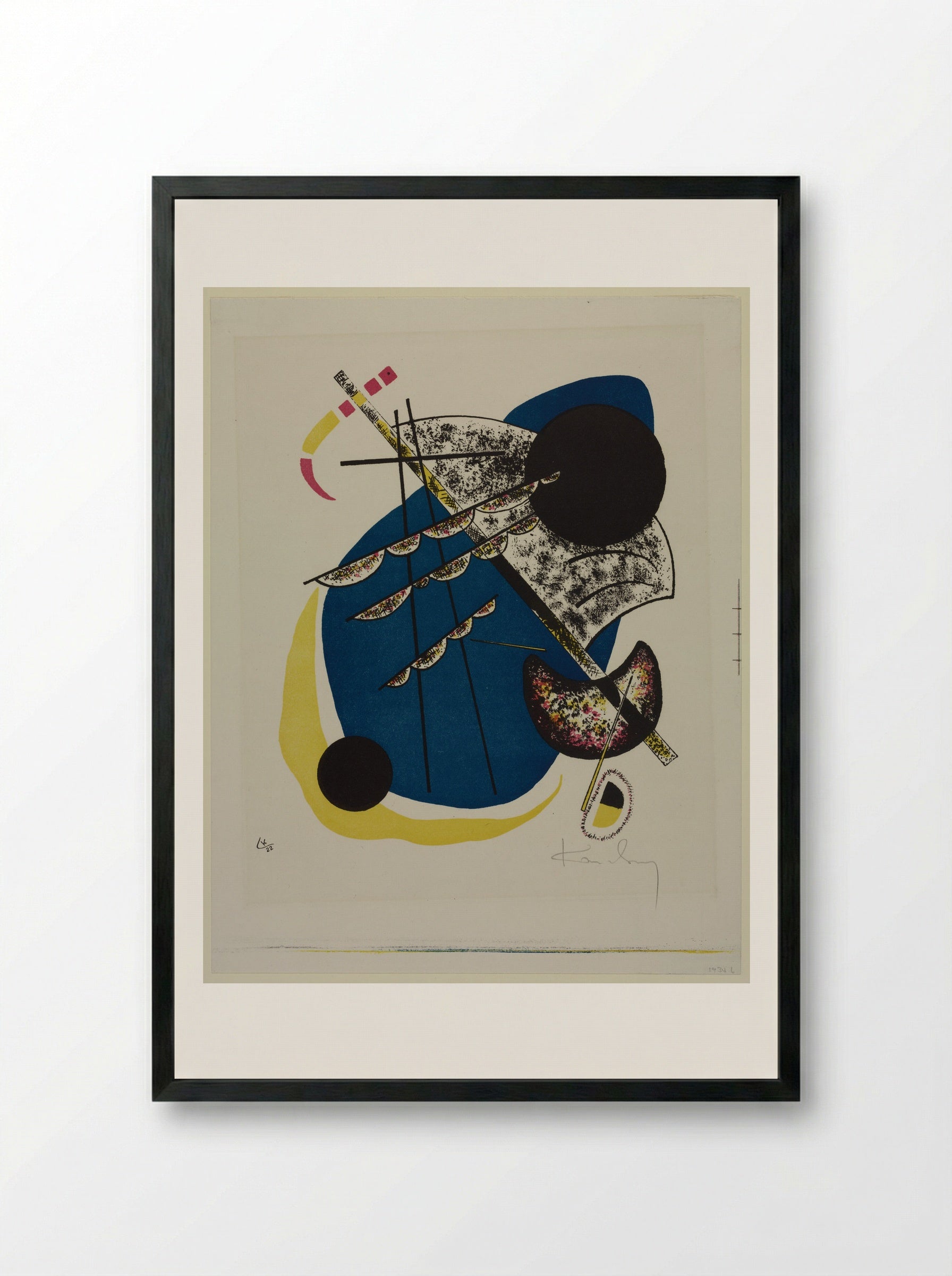 Small Worlds II - Wassily Kandinsky - Framed Print Black