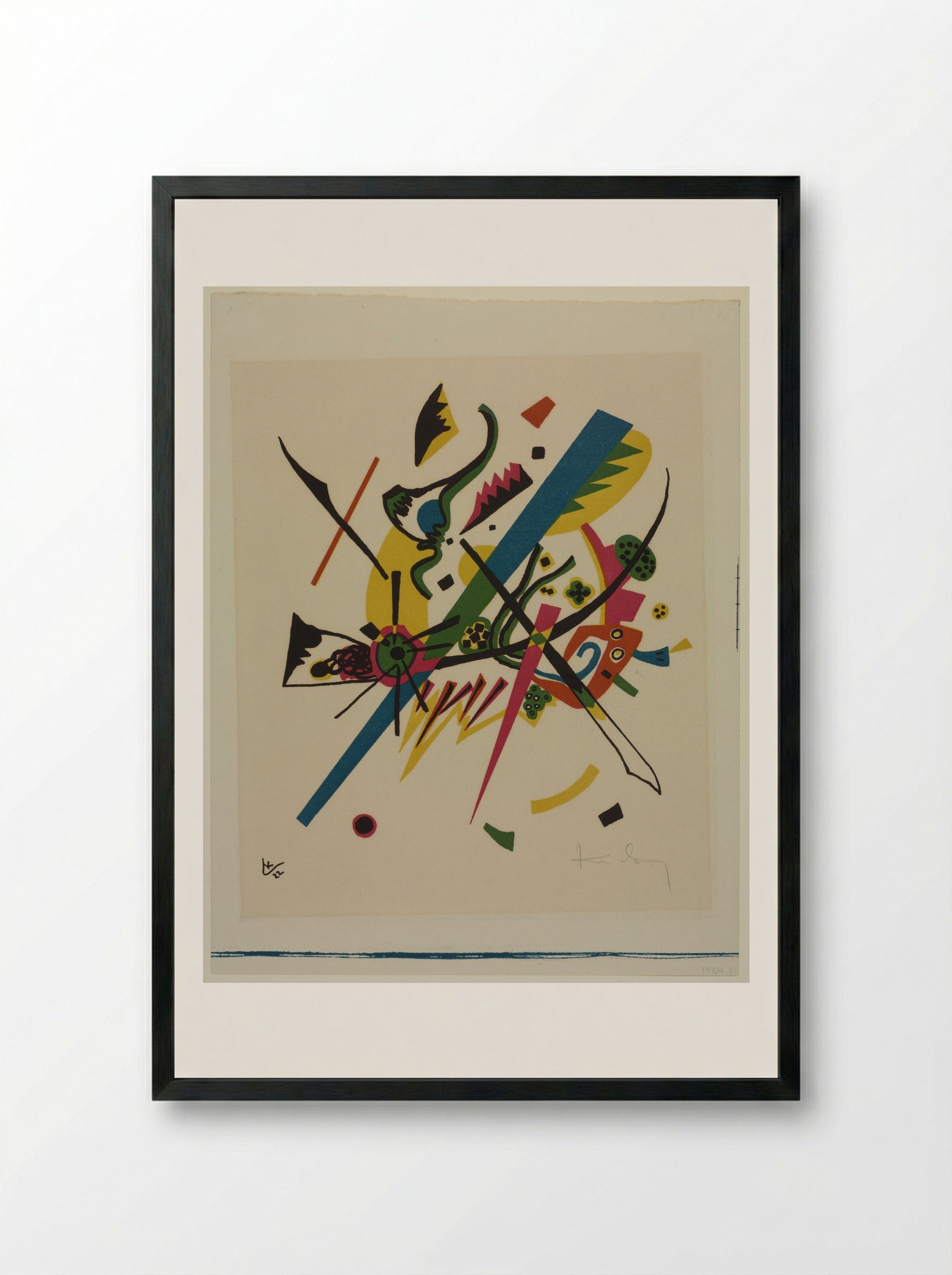 Small Worlds I - Wassily Kandinsky - Framed Print Black