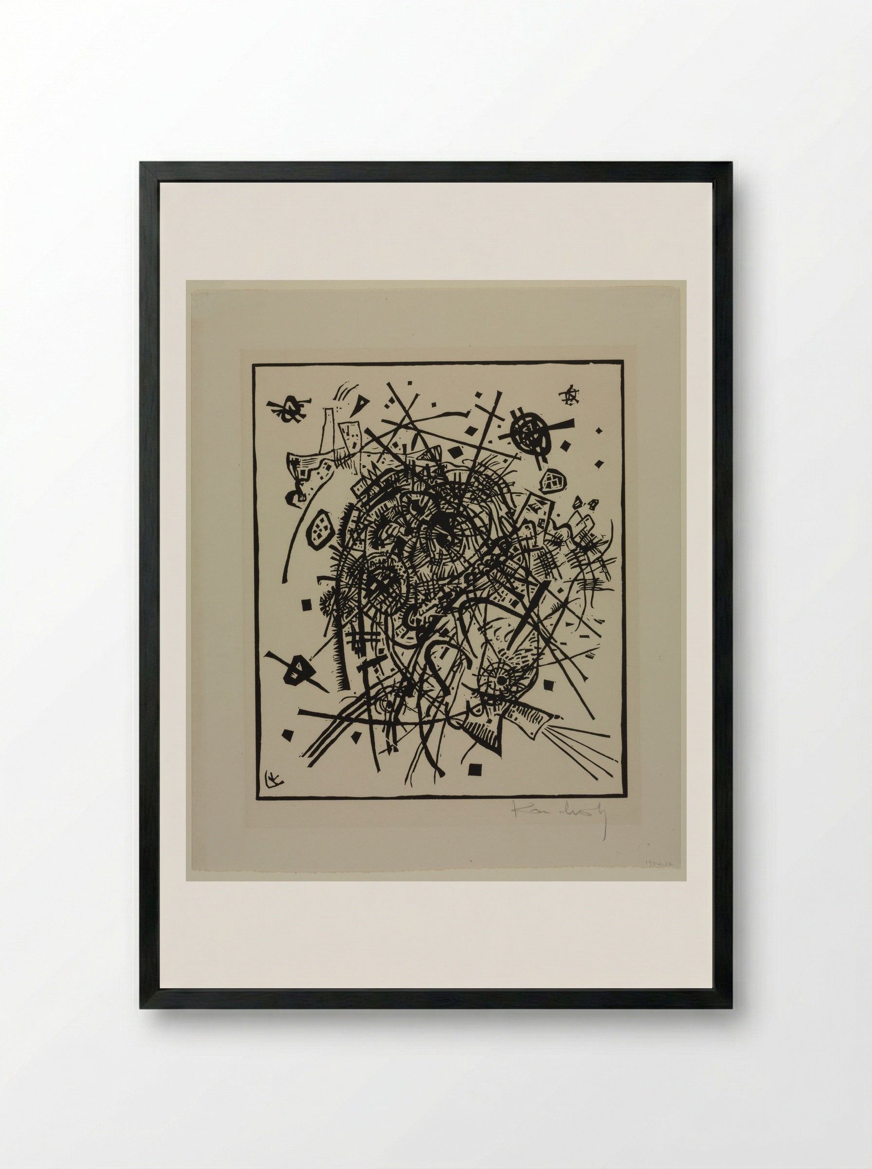 Small Worlds VIII - Wassily Kandinsky - Framed Print Black