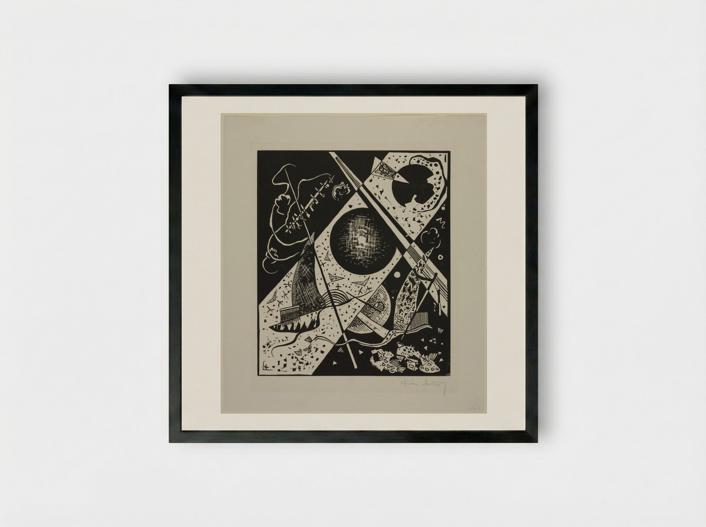 Small Worlds VI - Wassily Kandinsky - Framed Print Black