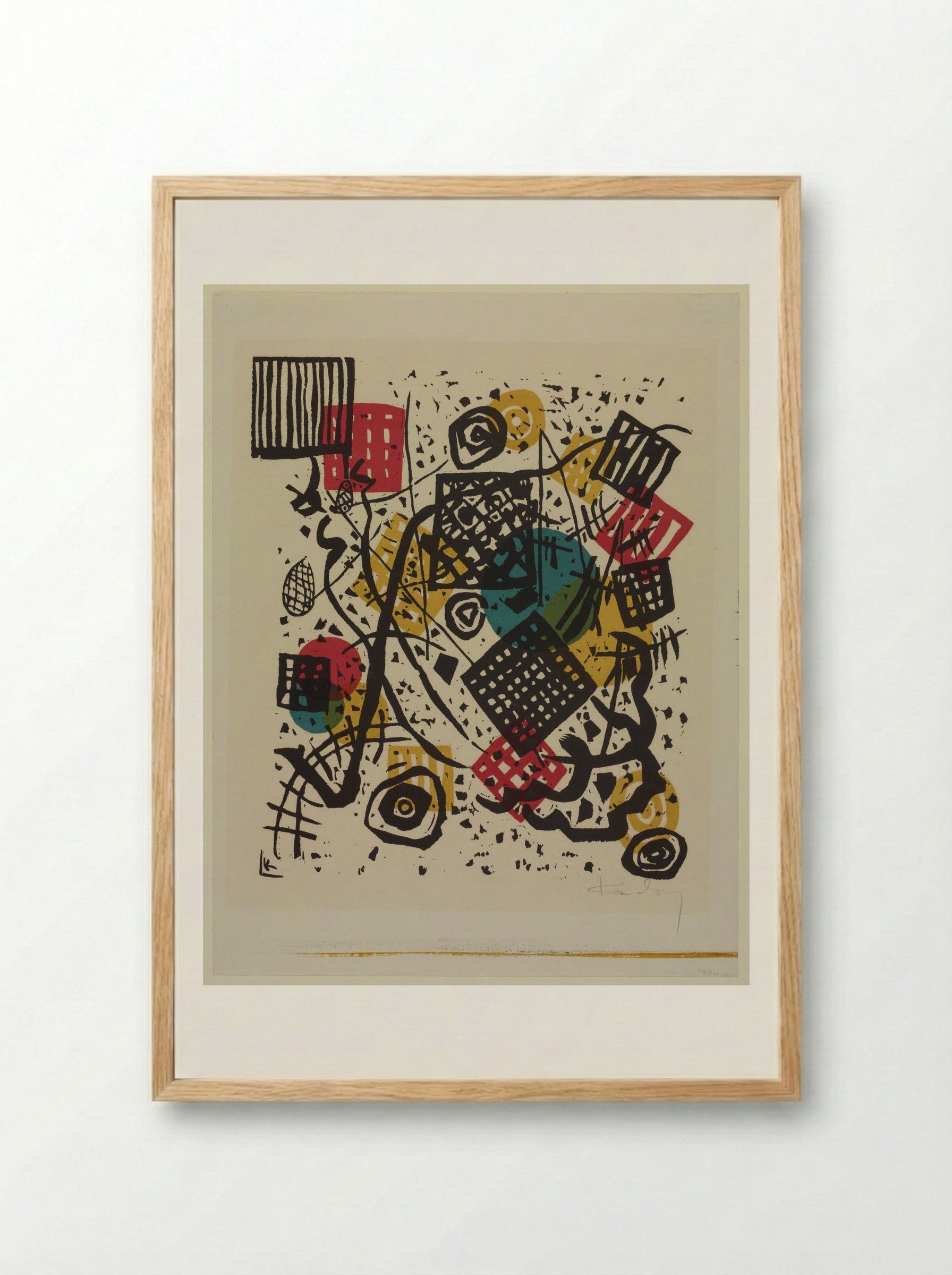 Small Worlds V - Wassily Kandinsky - Framed Print Wood