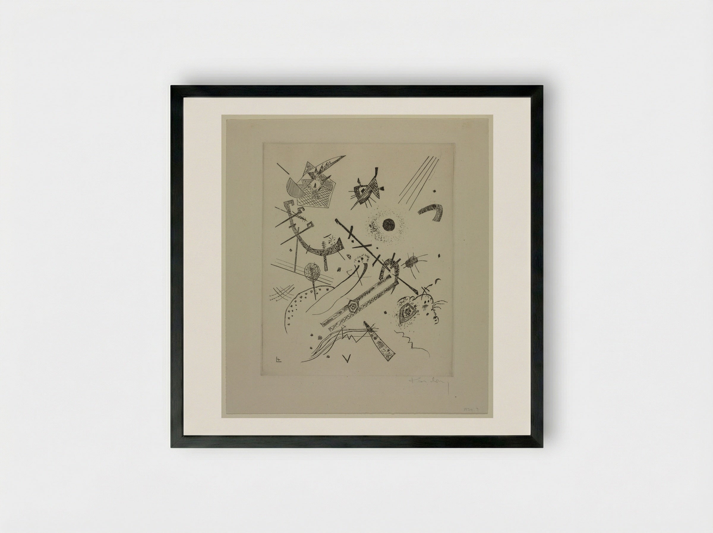 Small Worlds XI - Wassily Kandinsky - Framed Print Black