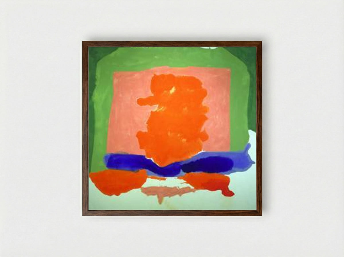 Small's Paradise - Helen Frankenthaler - Framed Print Dark Wood