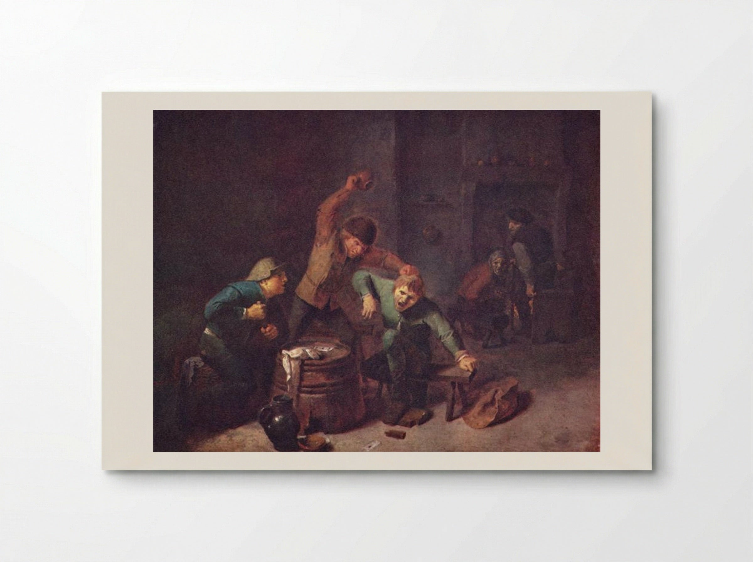 Smallholders Playing Cards - Adriaen Brouwer - Poster