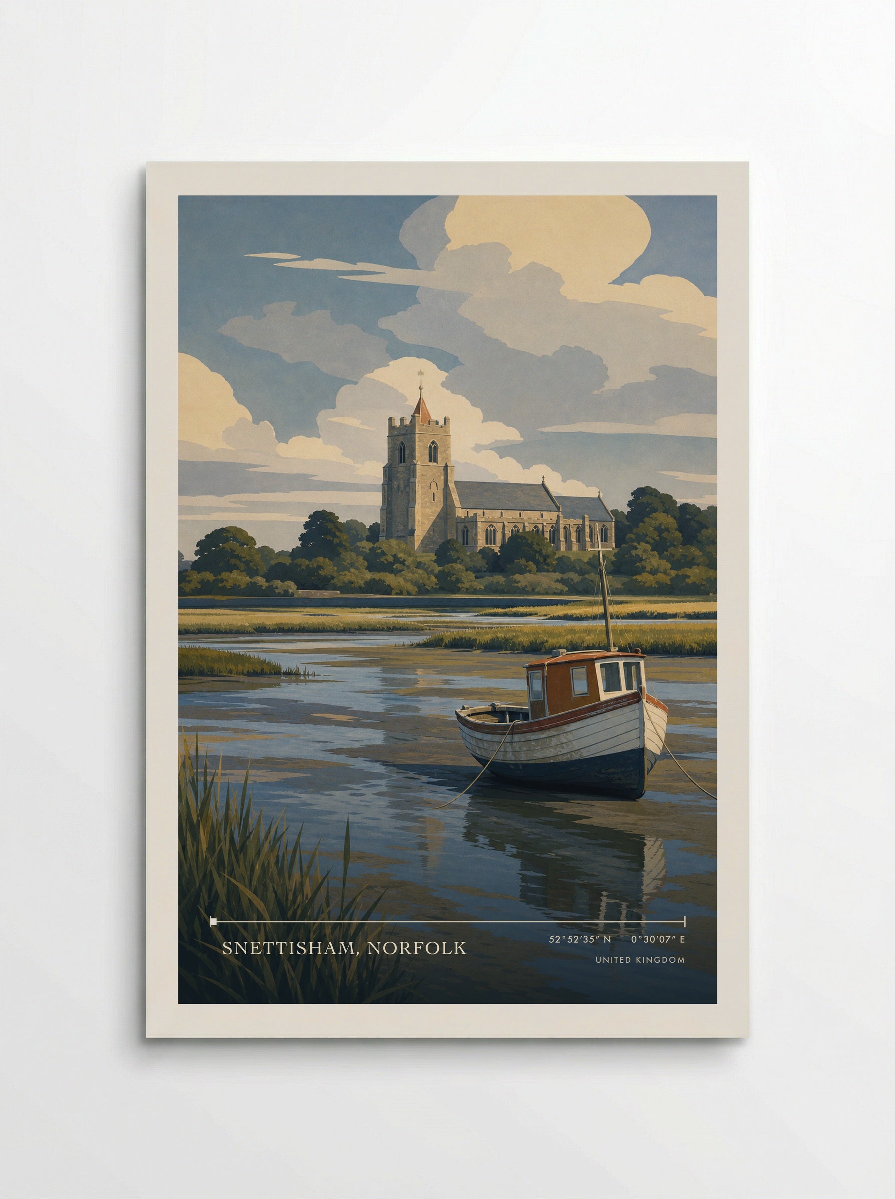 Snettisham, Norfolk United Kingdom Travel Poster - Poster