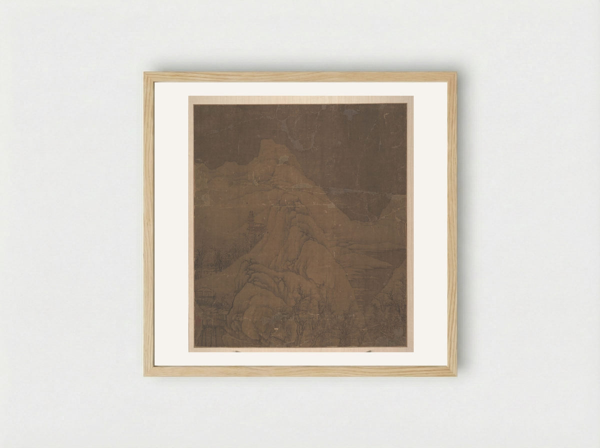 Snow-covered Mountains - Xu Daoning - Framed Print Wood