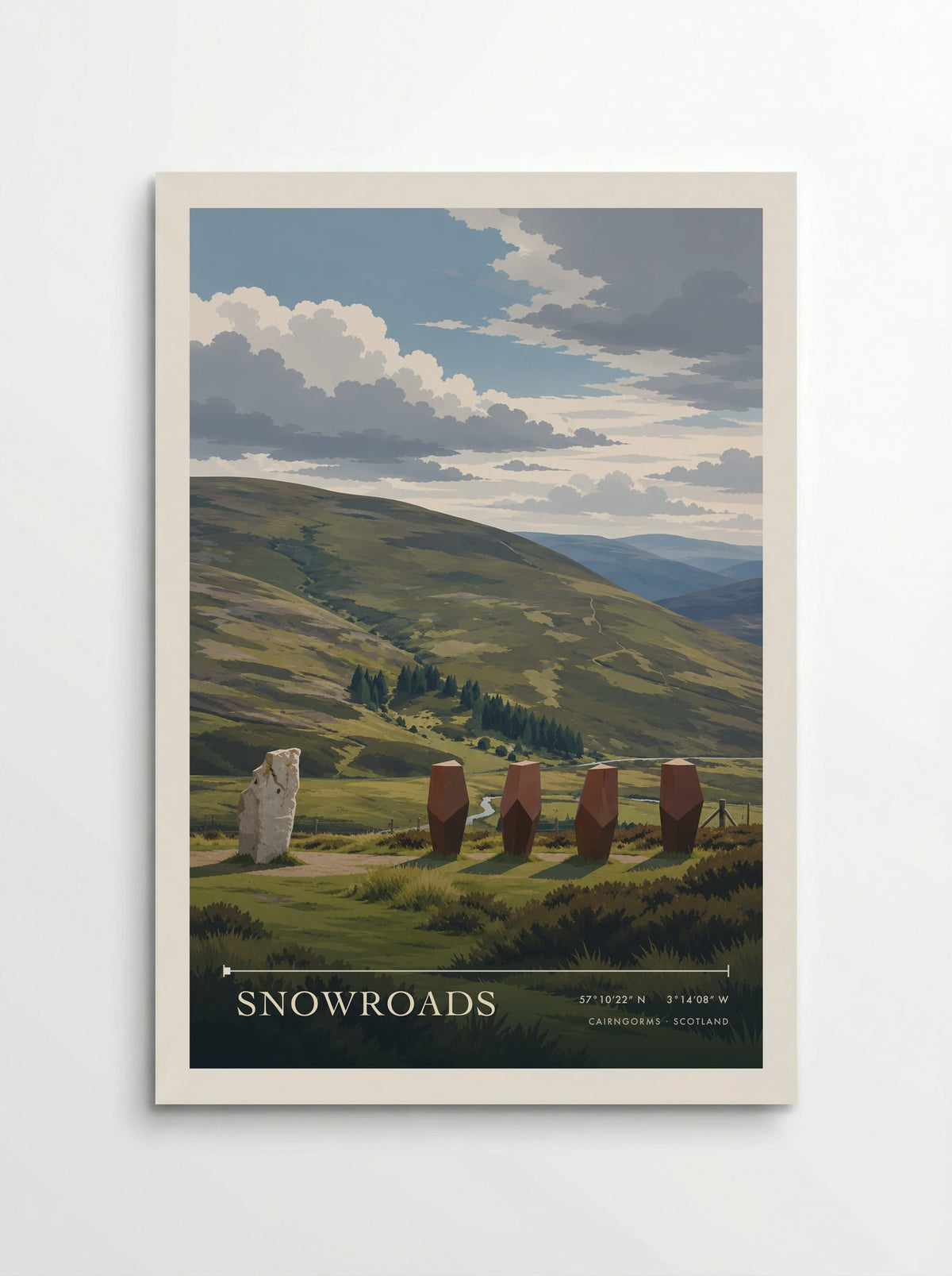 SnowRoads, Cairngorms | Travel Poster - Poster