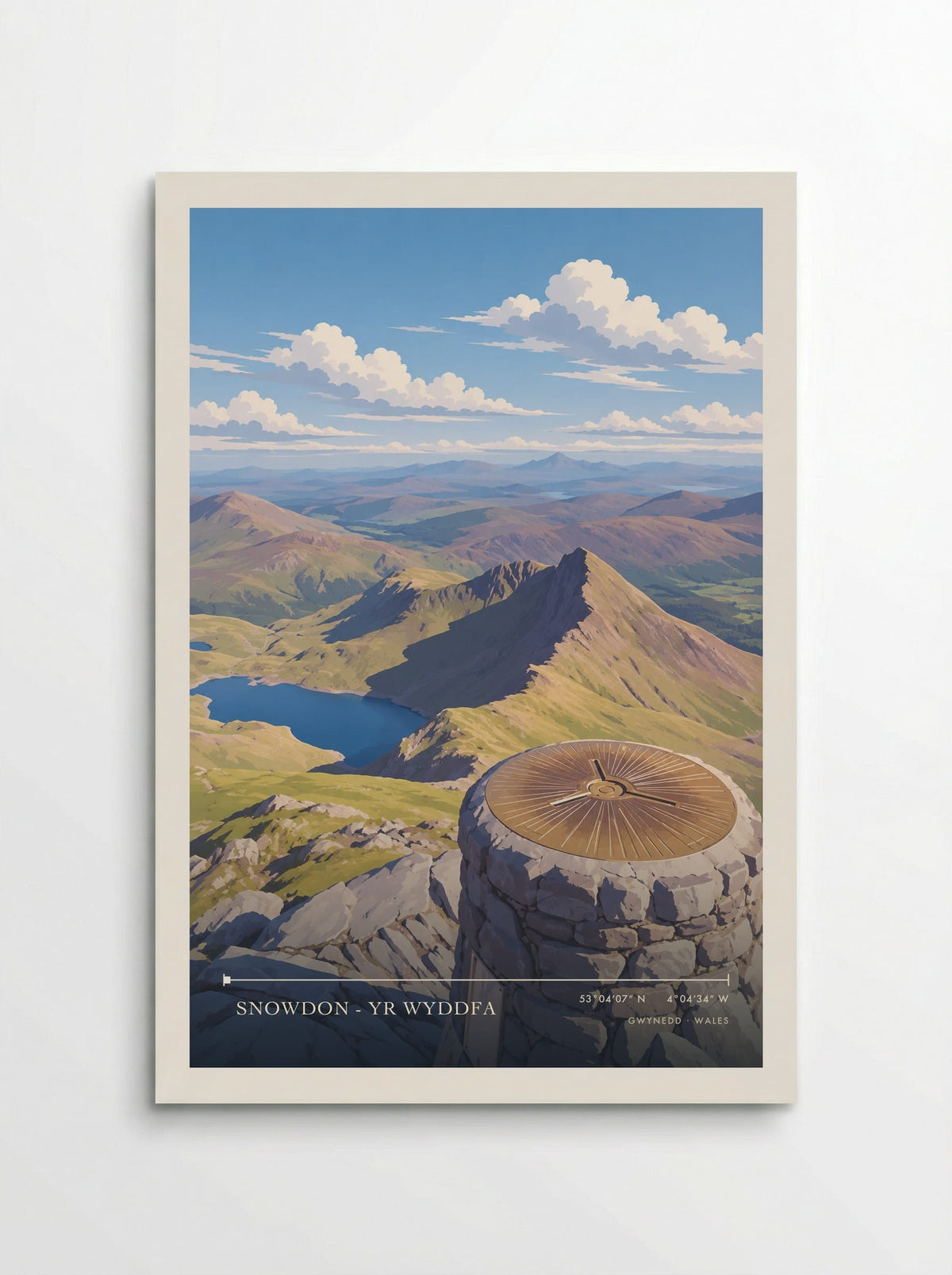 Snowdon - Yr Wyddfa, Gwynedd | Travel Poster - Poster