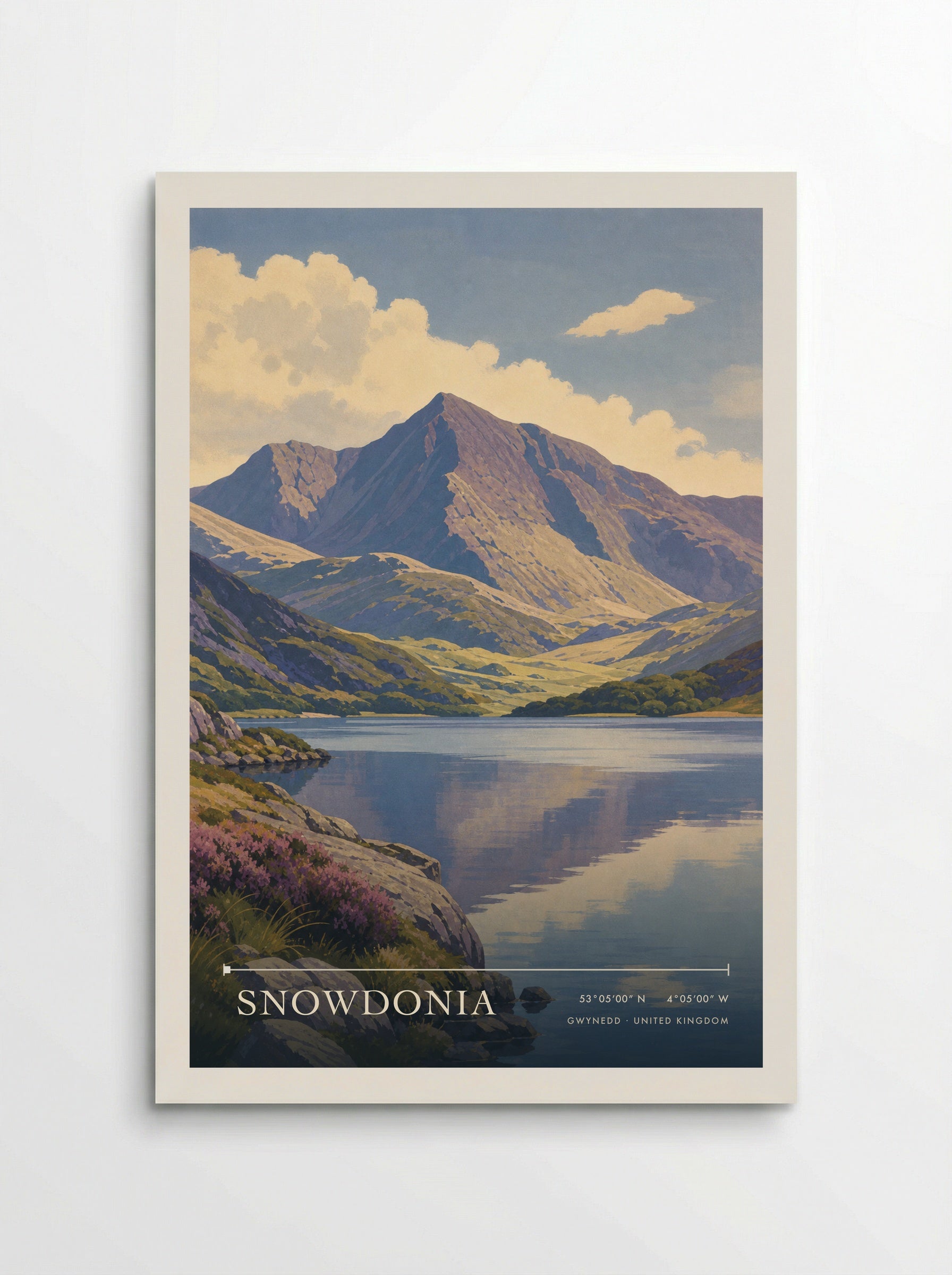 Snowdonia Gwynedd United Kingdom Travel Poster - Poster