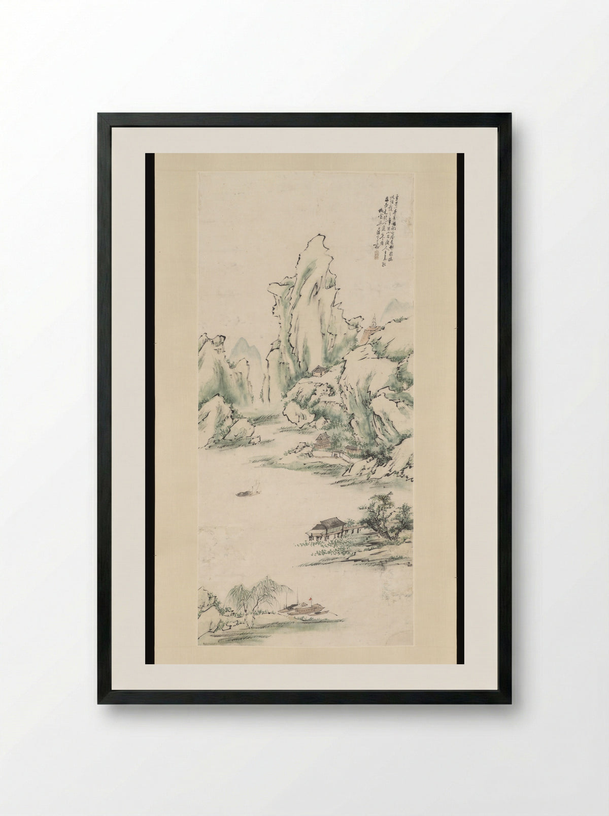Snowscape - Liang Yuwei - Framed Print Black