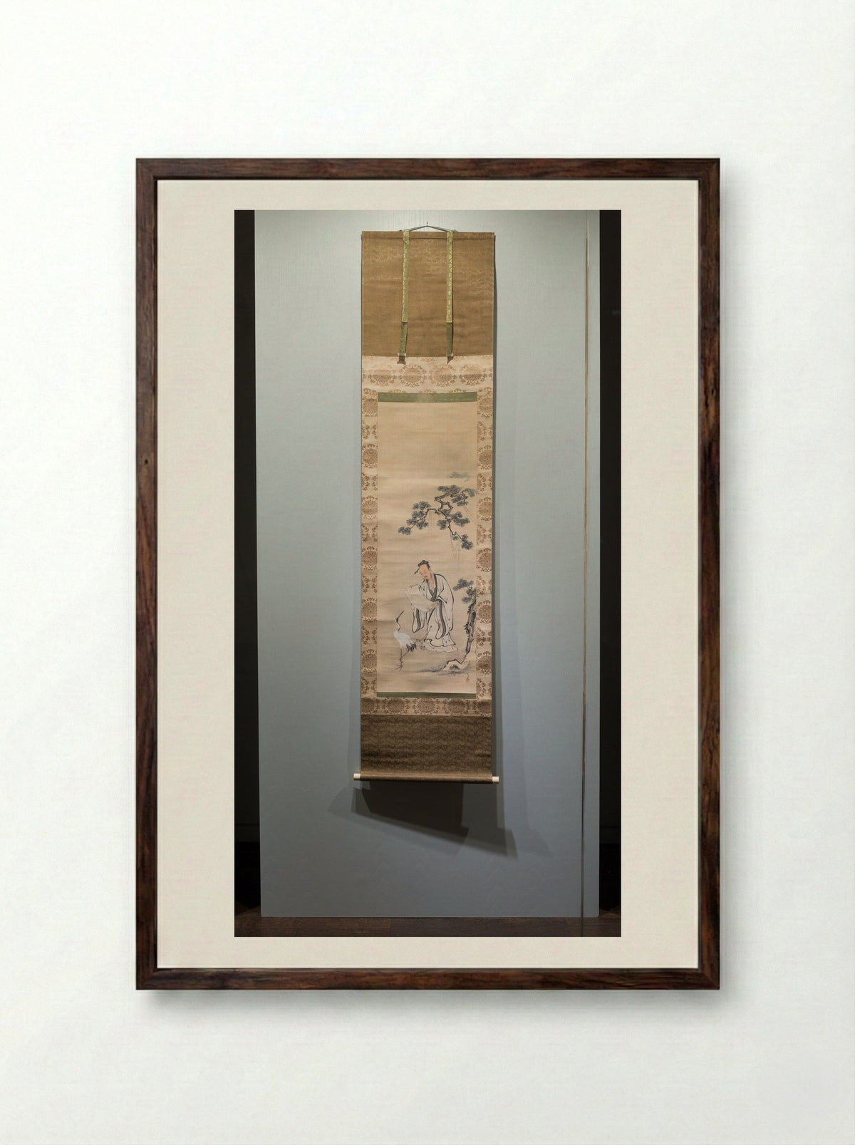 Snowy Landscape - Kanô Tsunenobu - Framed Print Dark Wood