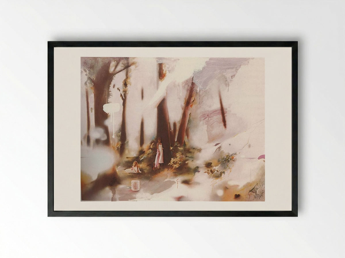 Soft Pink Landscape - Richard Hamilton - Framed Print Black