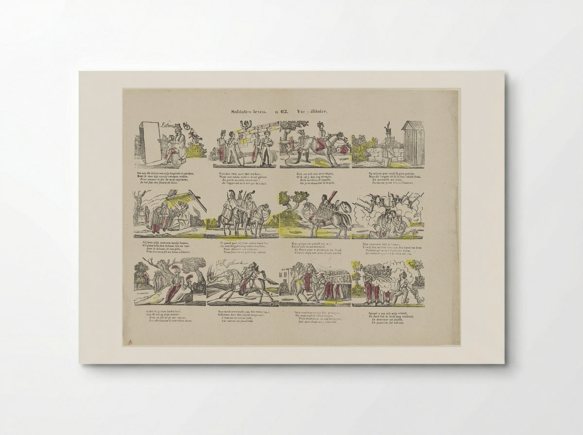 Soldaten leven / Vie militaire (No. 62) - Glenisson & Zonen - Poster