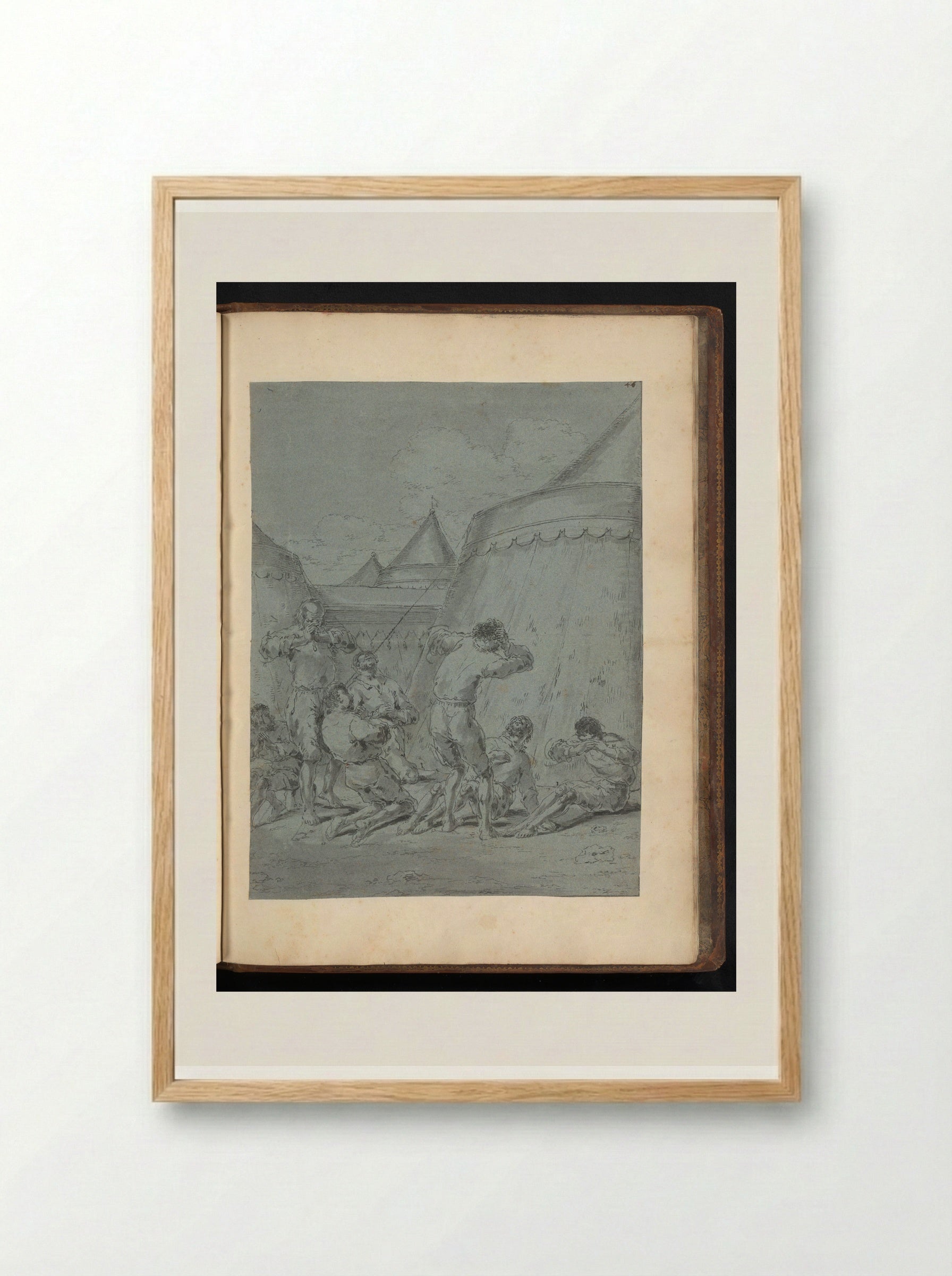 Soldiers of Alexander the Great Asking for Forgiveness - Leonaert Bramer - Framed Print Wood