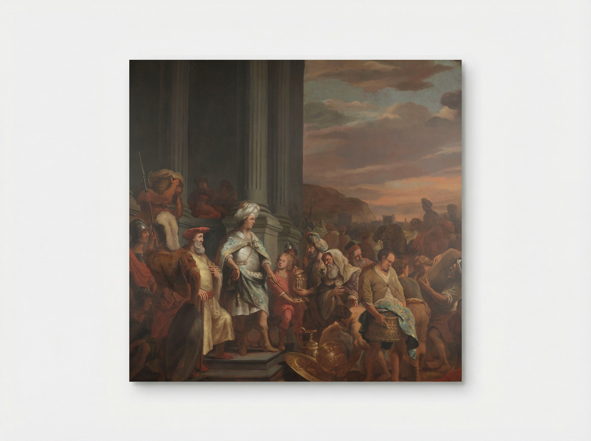 Solomon Receiving Gifts - Ferdinand Bol - Poster