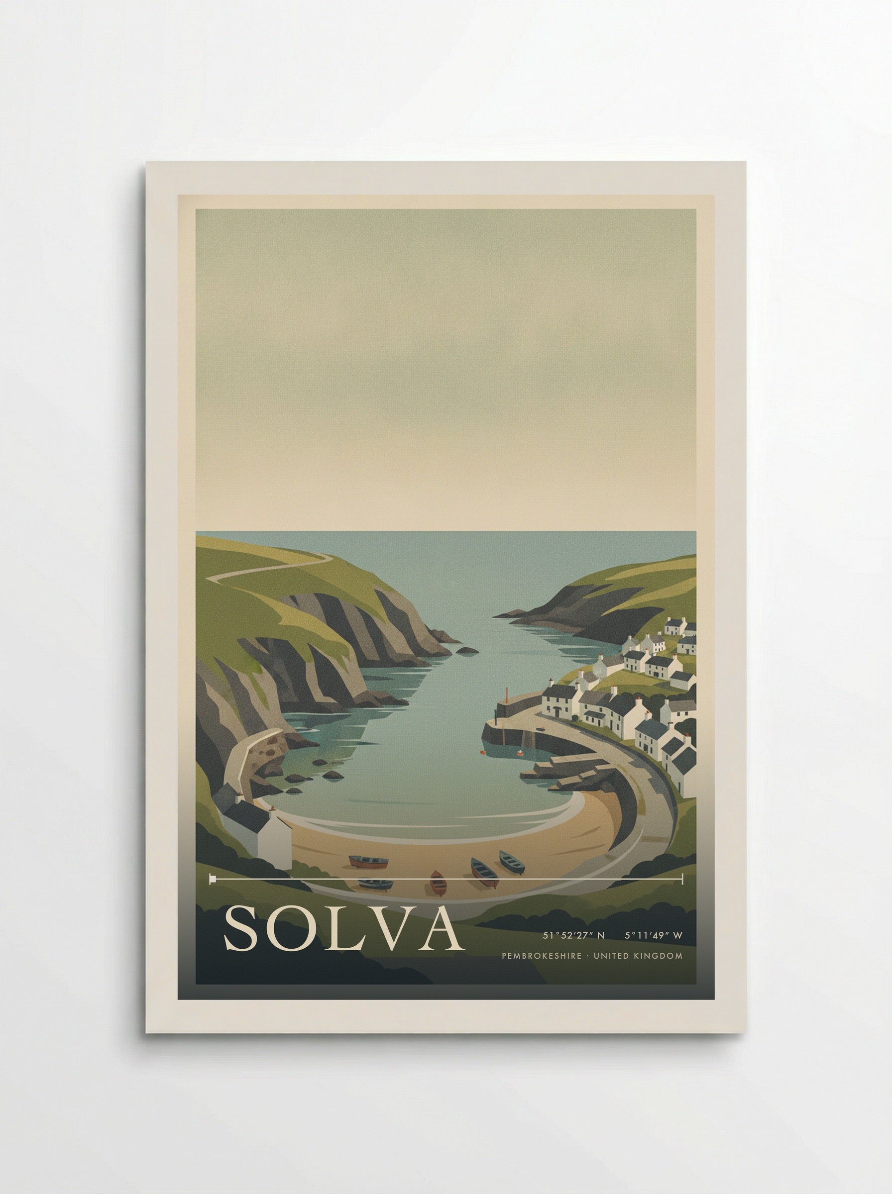 Solva Pembrokeshire United Kingdom Travel Poster - Poster