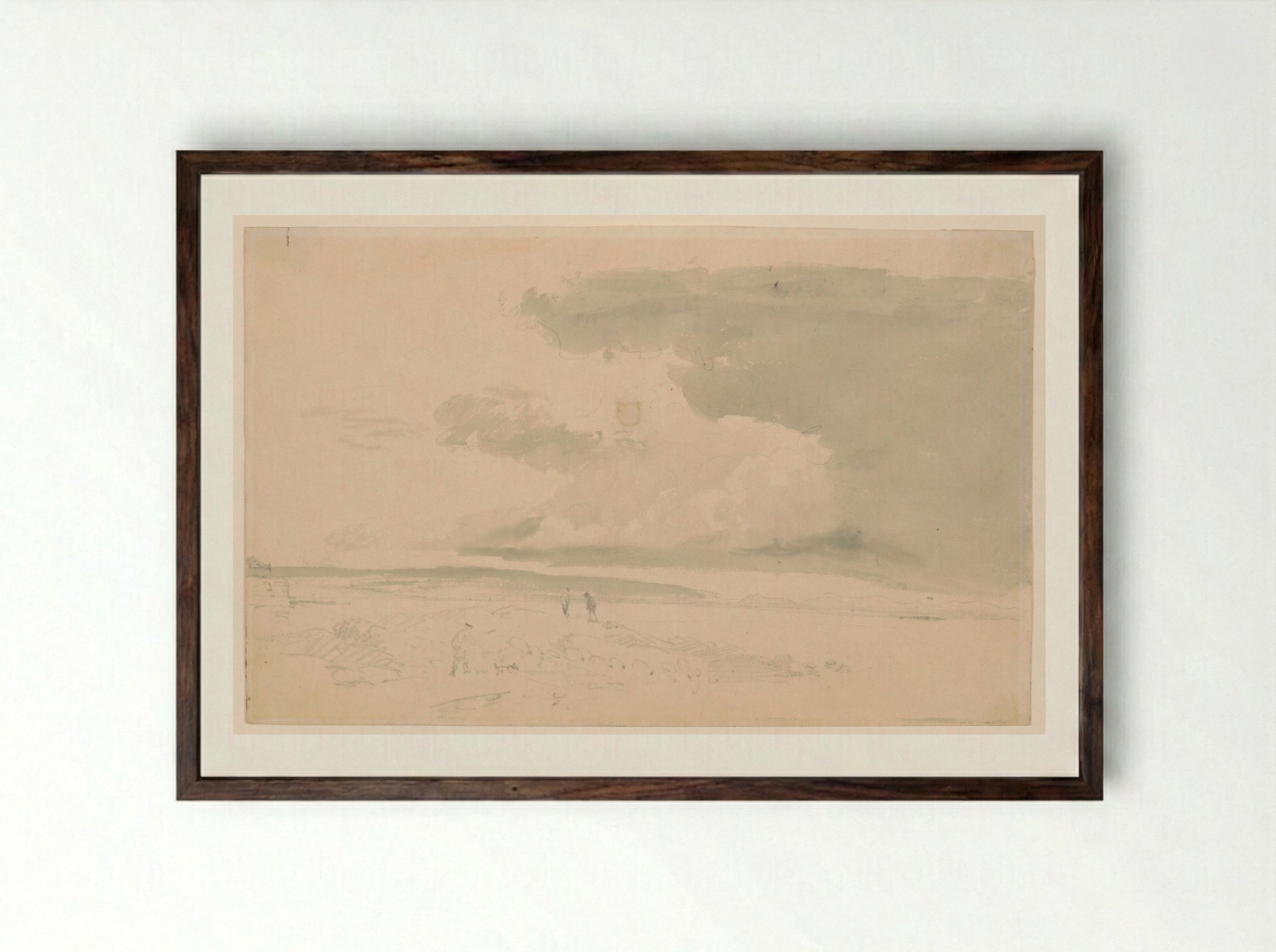 Solway Moss, Cumberland - Joseph Mallord William Turner - Framed Print Dark Wood