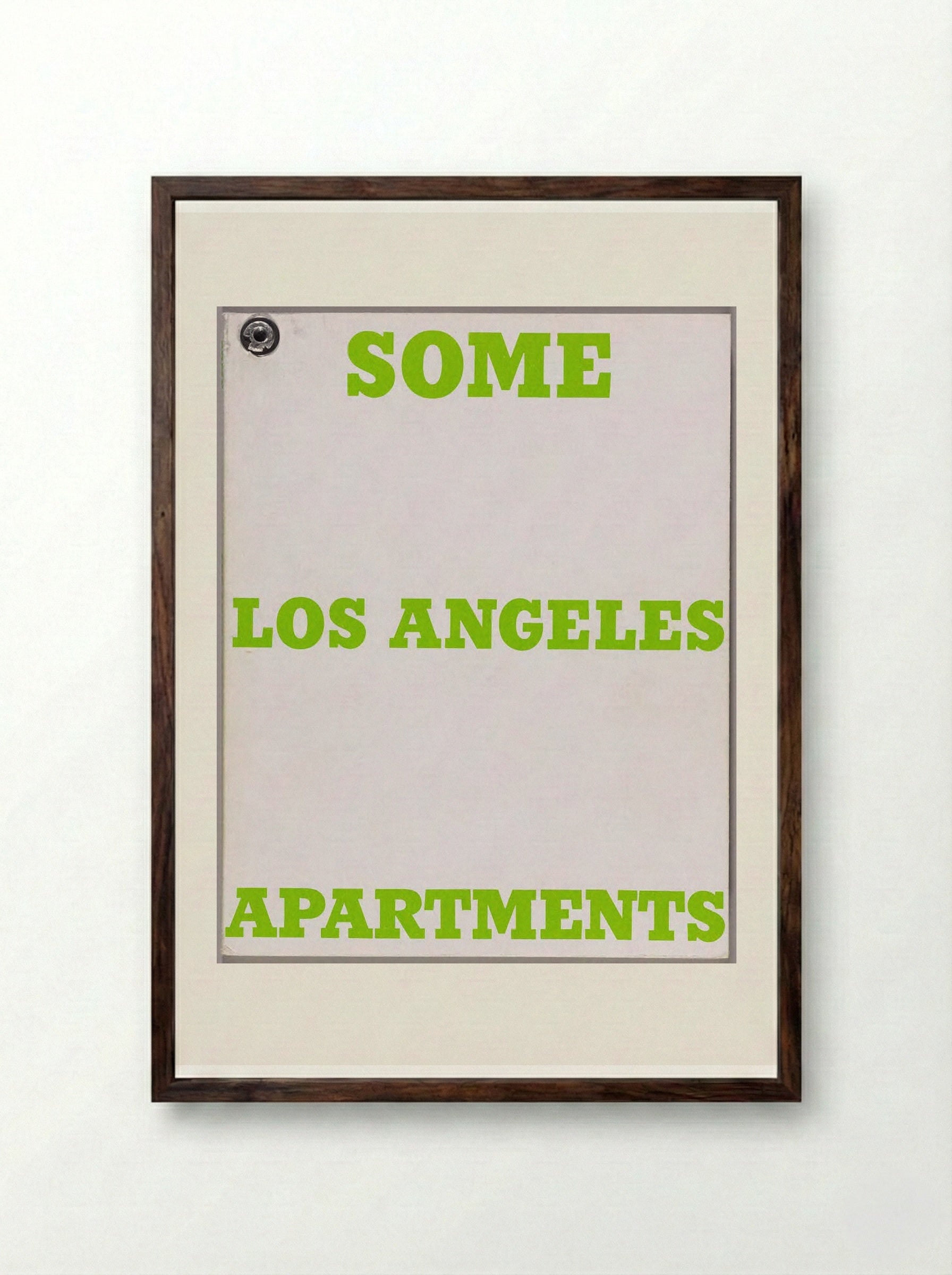 Some Los Angeles Apartments - Edward Ruscha - Framed Print Dark Wood