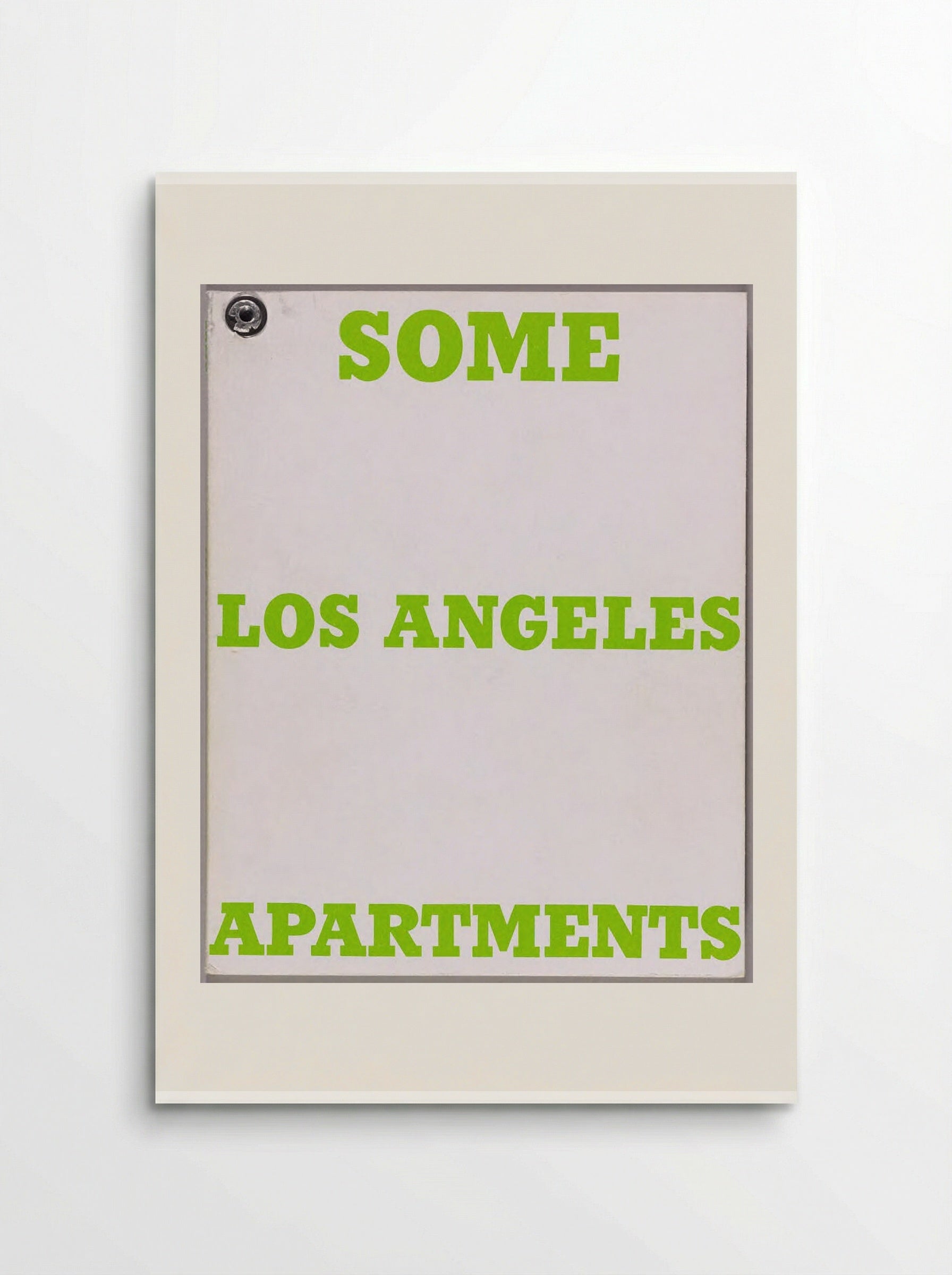 Some Los Angeles Apartments - Edward Ruscha - Poster