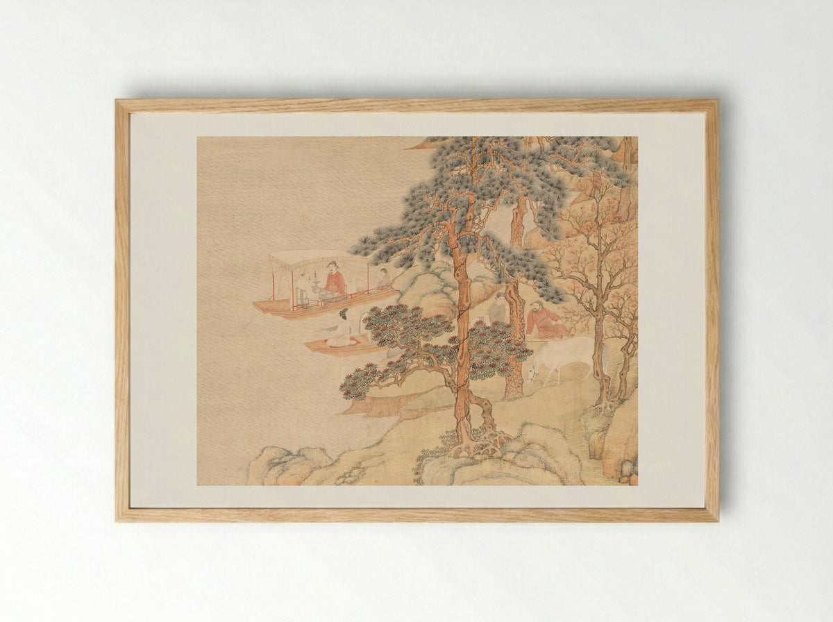 Song of the Lute - Ding Yunpeng - Framed Print Wood