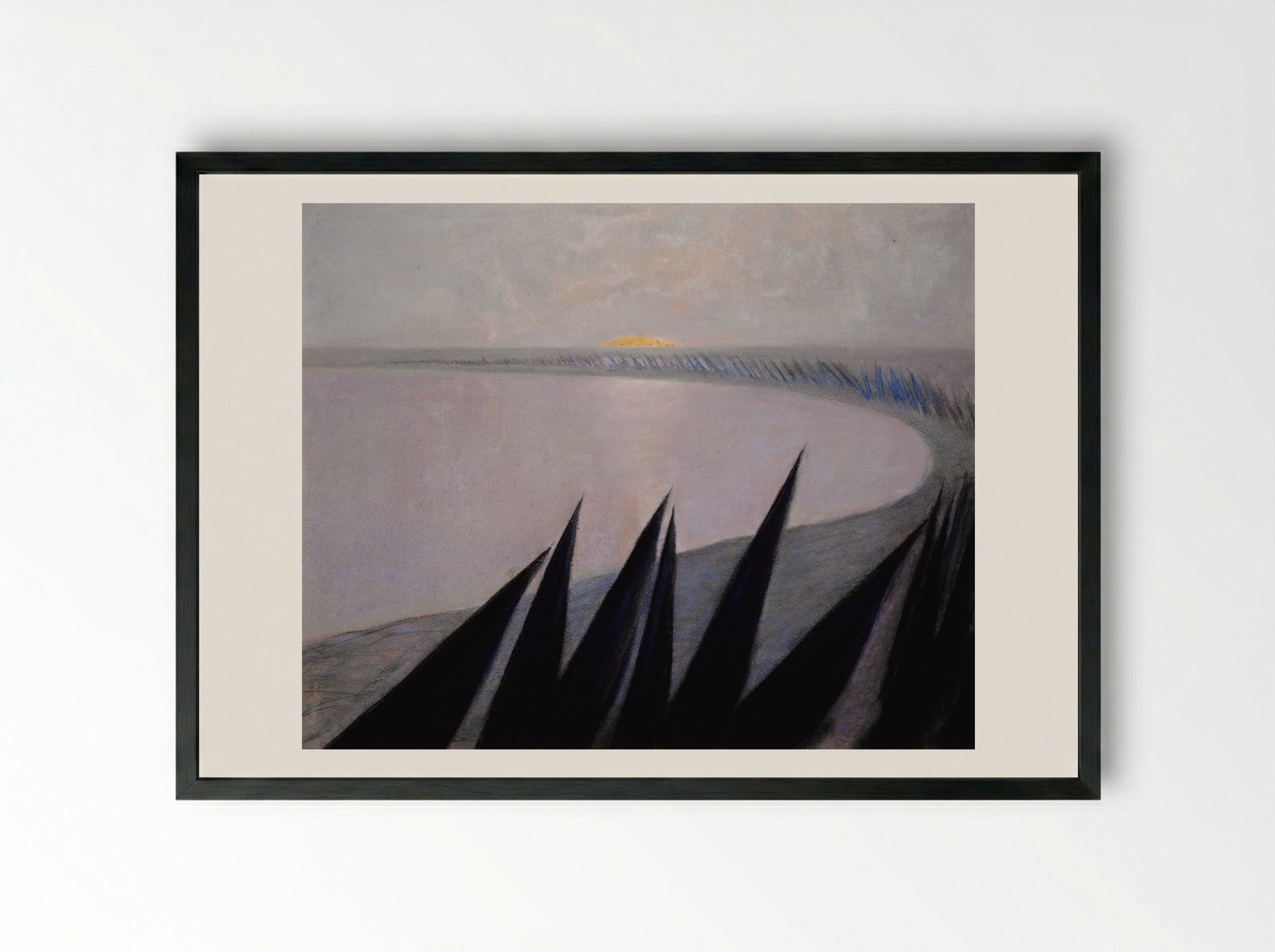 Sorrow (I) - Mikalojus Konstantinas Čiurlionis - Framed Print Black